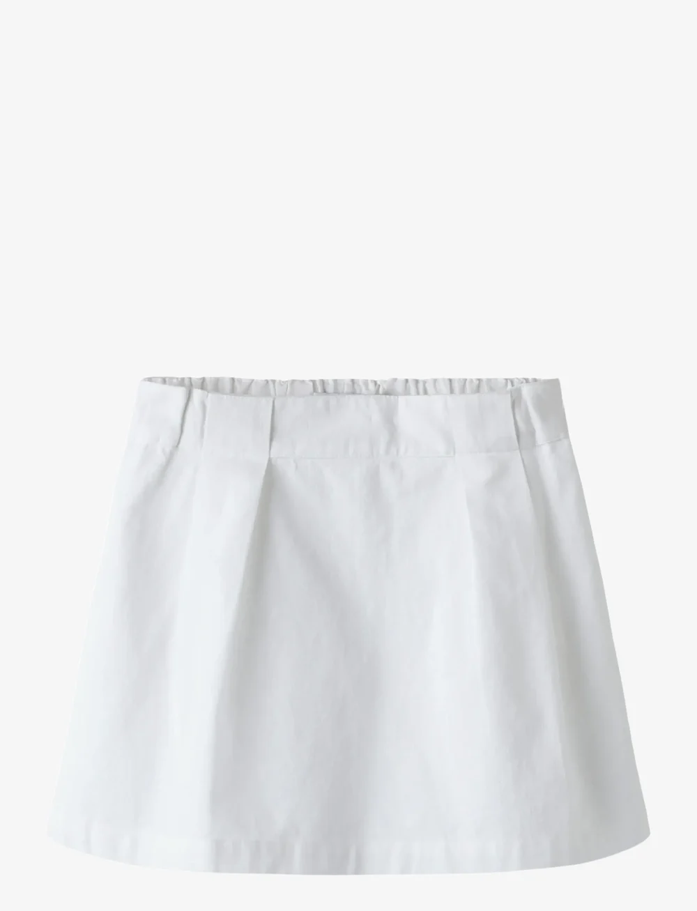 name it - NKFFALINNEN SKIRT - kurze röcke - bright white - 0