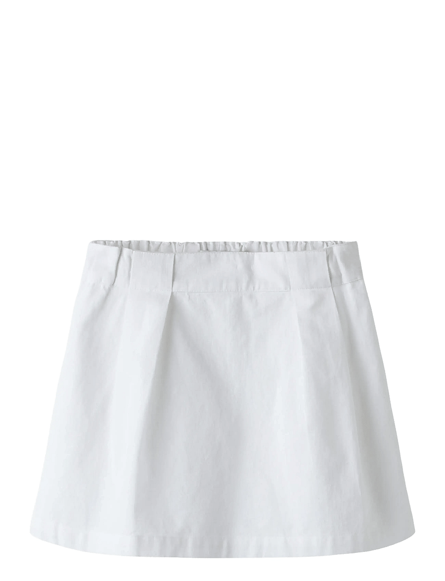 name it - NKFFALINNEN SKIRT - trumpi sijonai - bright white - 0