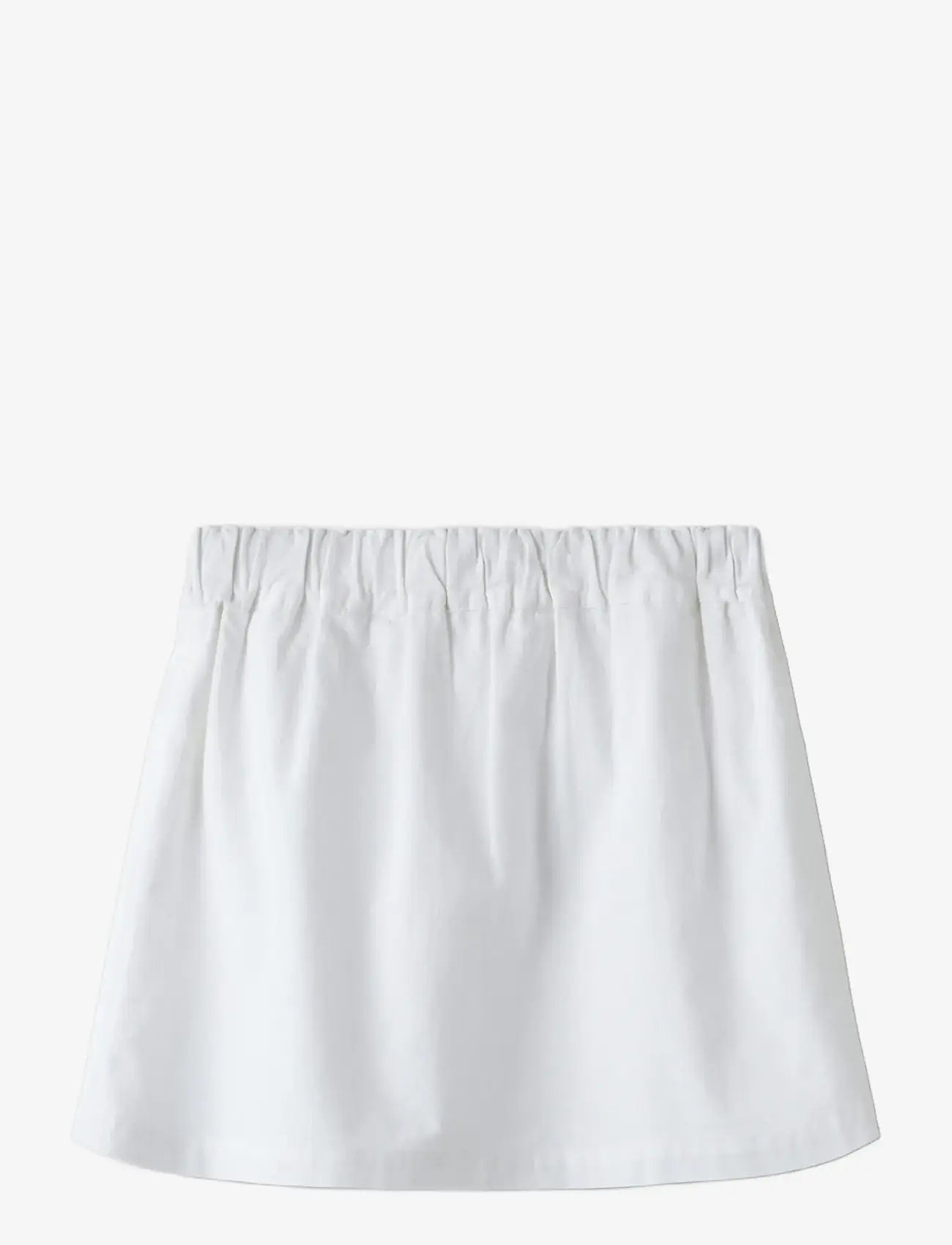 name it - NKFFALINNEN SKIRT - korte nederdele - bright white - 1