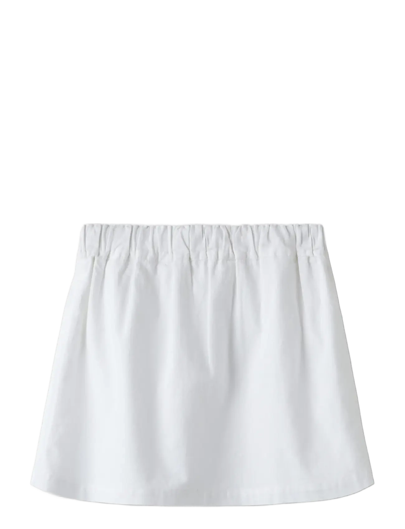 name it - NKFFALINNEN SKIRT - korte nederdele - bright white - 1