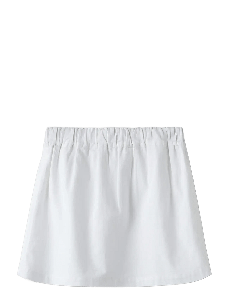 name it - NKFFALINNEN SKIRT - trumpi sijonai - bright white - 1