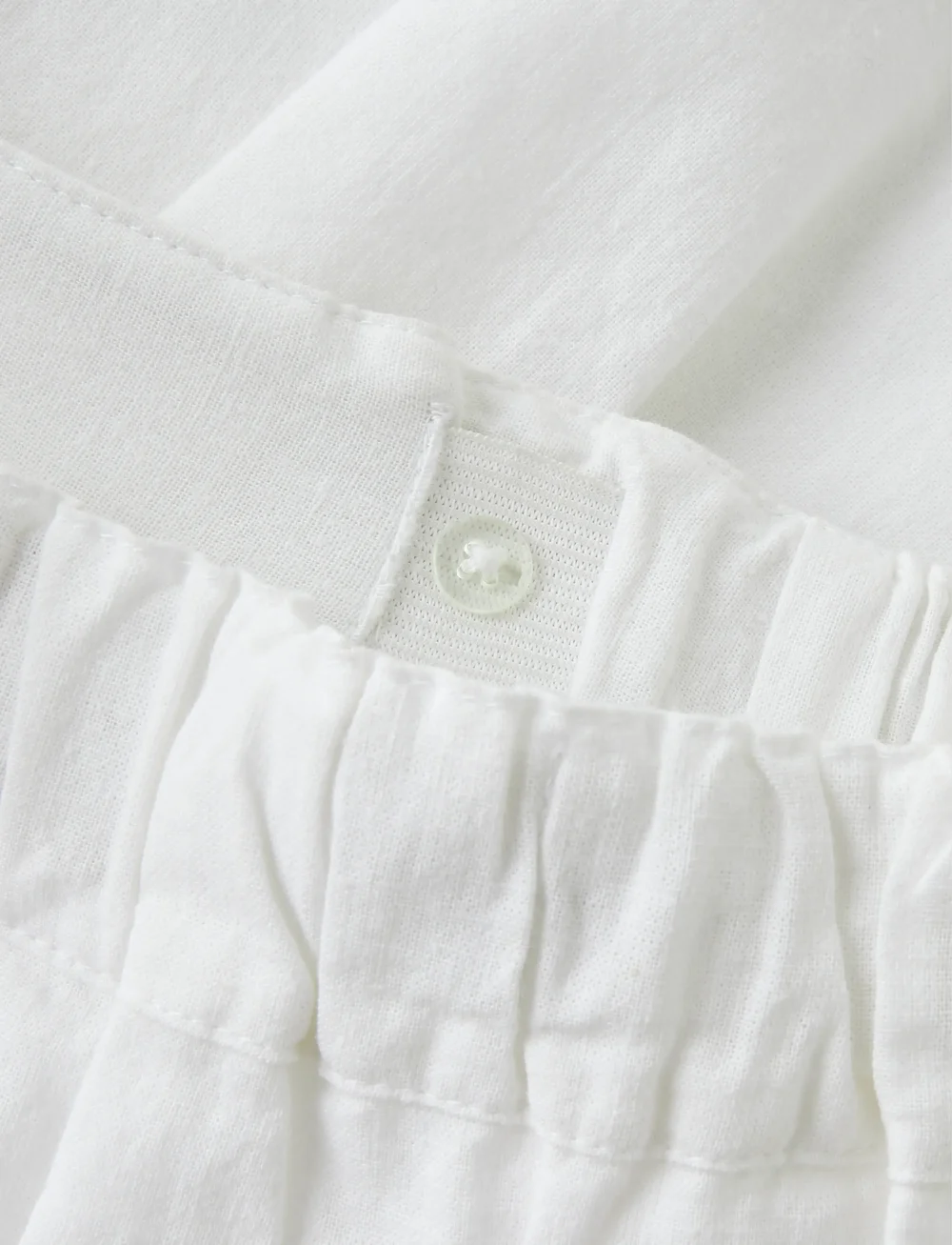 name it - NKFFALINNEN SKIRT - kurze röcke - bright white - 2