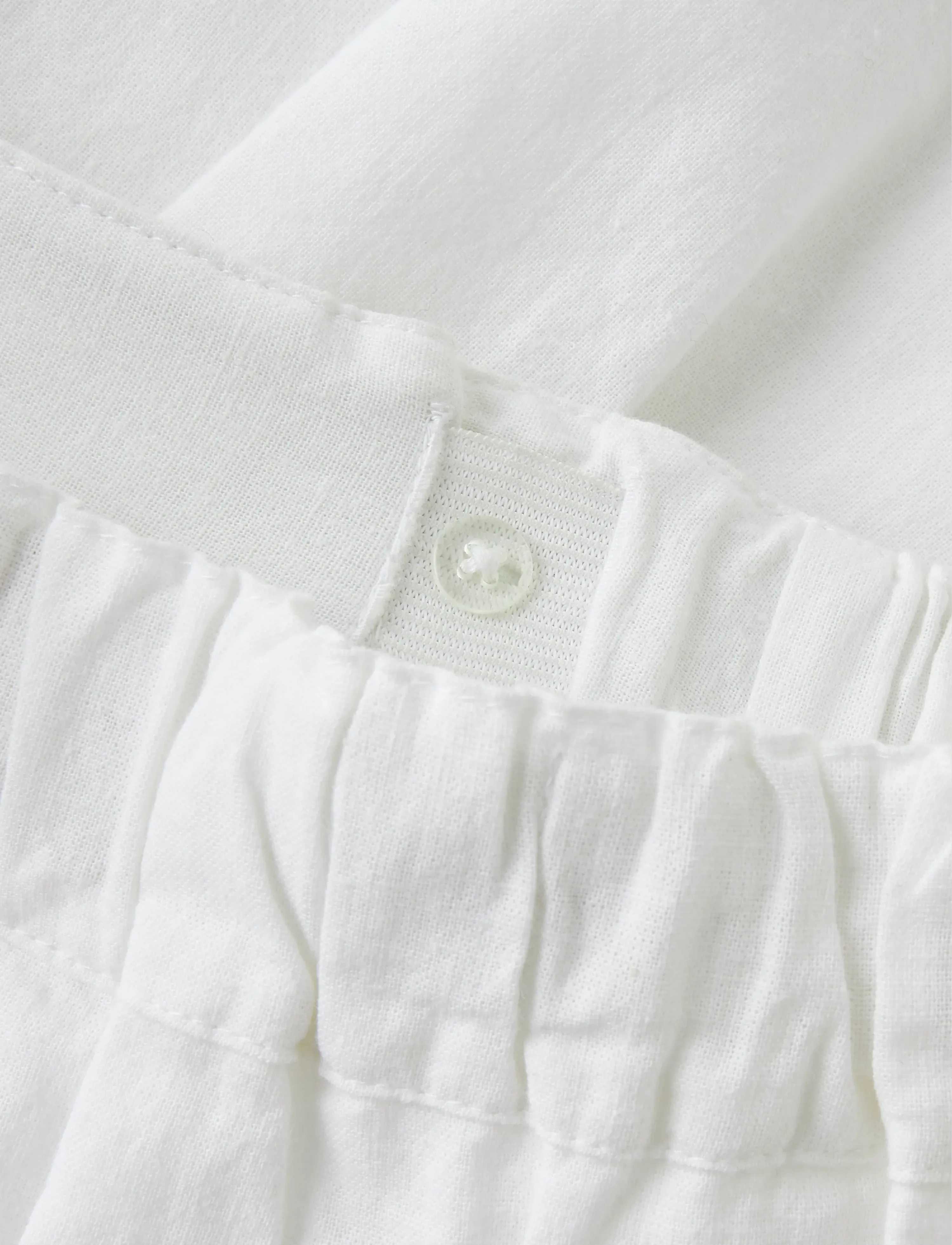 name it - NKFFALINNEN SKIRT - korte nederdele - bright white - 2