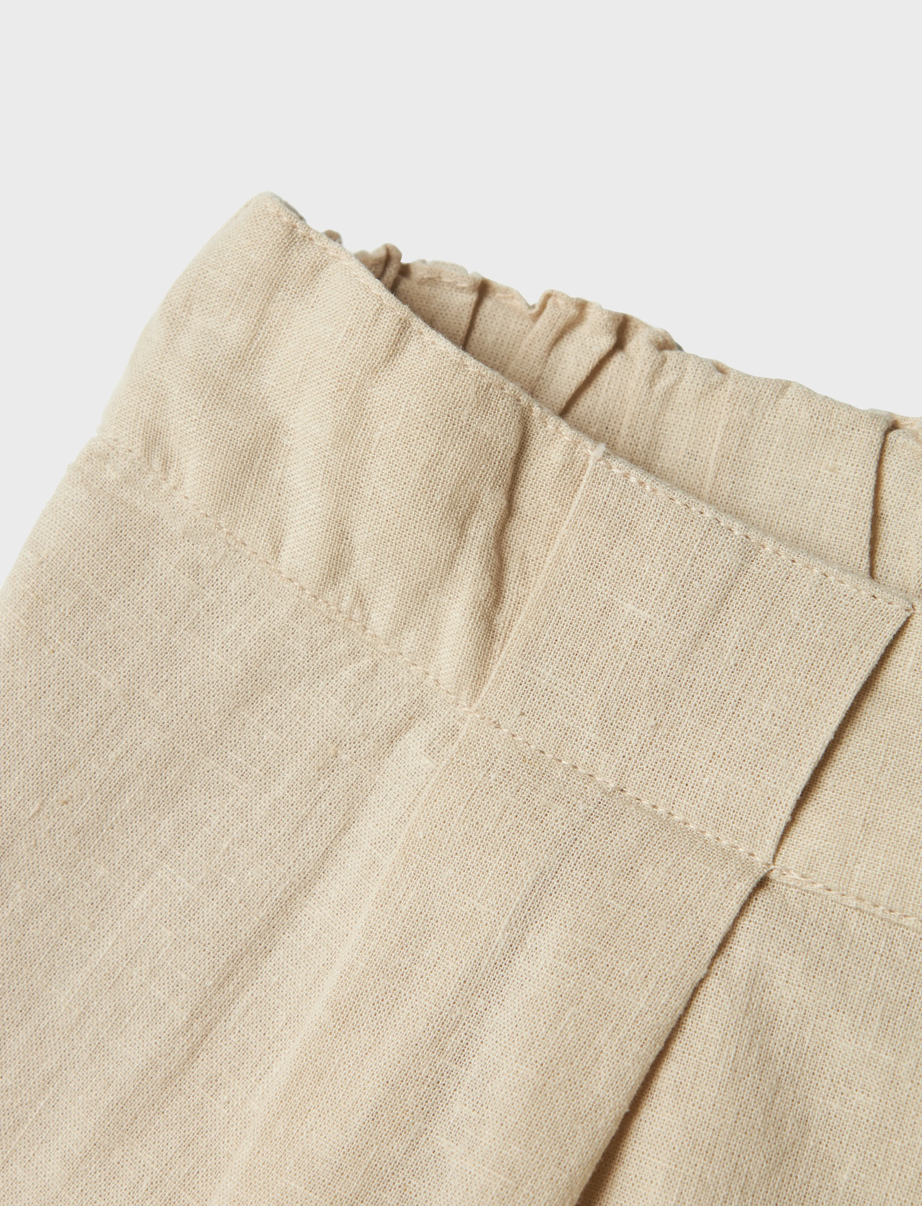 name it NKFFALINNEN SKIRT - Kjoler & Nederdele - PEYOTE / beige