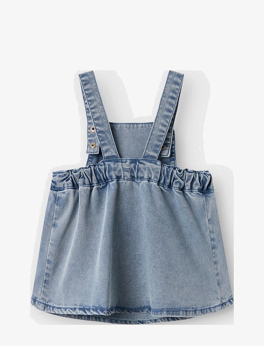 name it - NBFFELIA DNM SKIRTALL 4325-YB D - kombinzonkleitas - light blue denim - 2