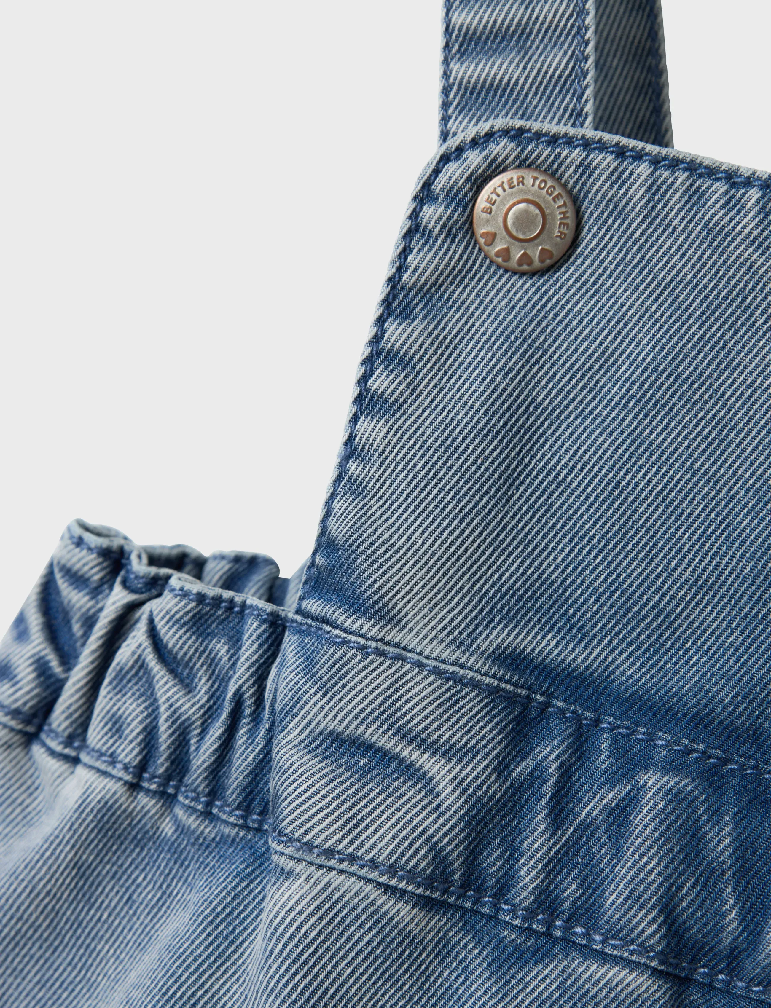 name it - NBFFELIA DNM SKIRTALL 4325-YB D - latzkleid - light blue denim - 5