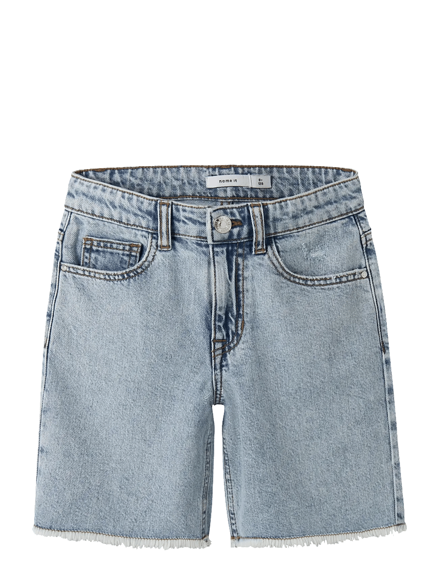 name it - NKFBELLA HW DNM L SHORTS 1488-BE NOOS - denimshorts - light blue bleached denim - 0