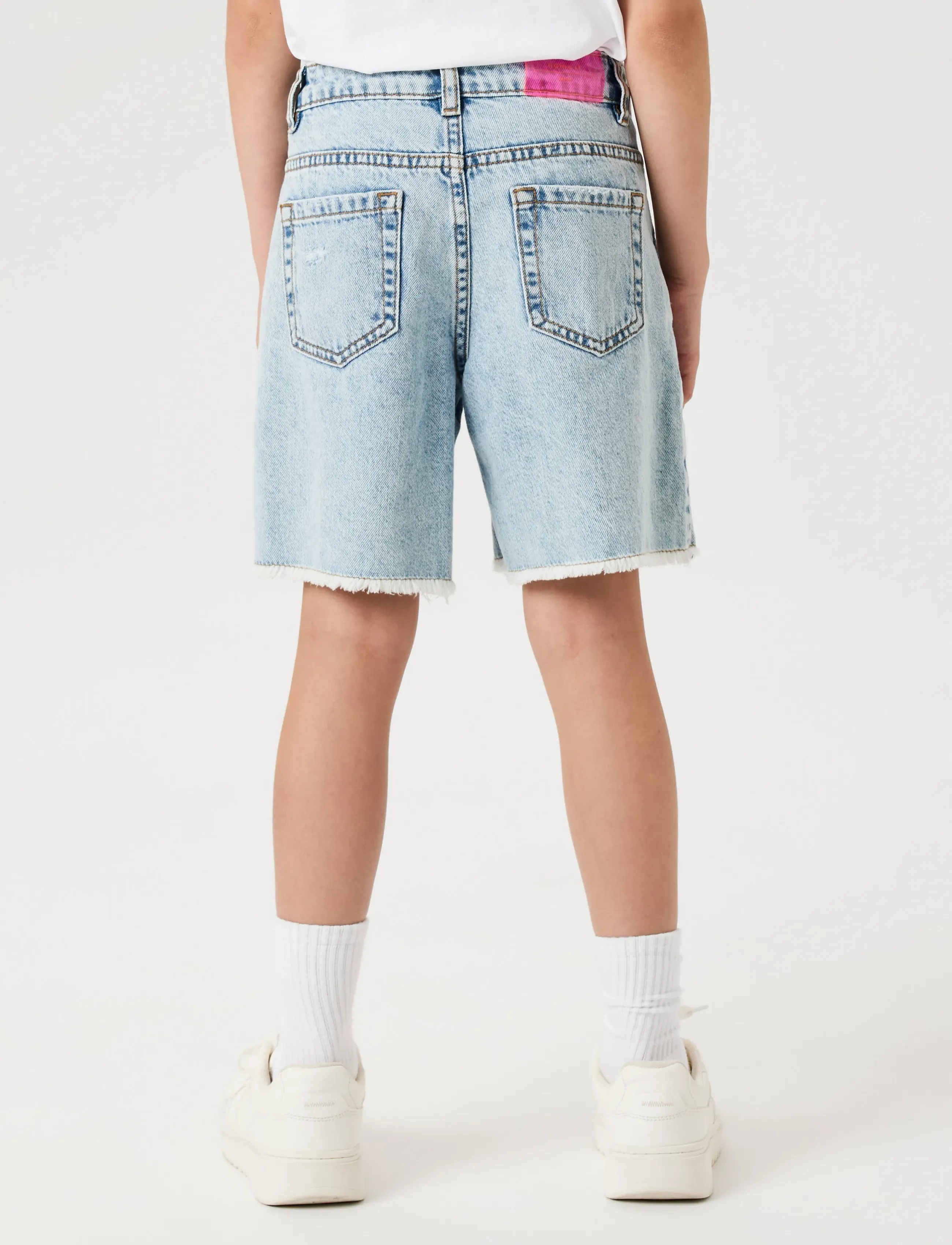 name it - NKFBELLA HW DNM L SHORTS 1488-BE NOOS - denimshorts - light blue bleached denim - 4