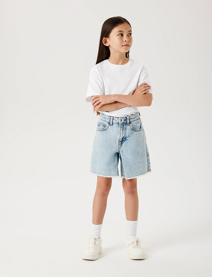 name it - NKFBELLA HW DNM L SHORTS 1488-BE NOOS - denimshorts - light blue bleached denim - 5