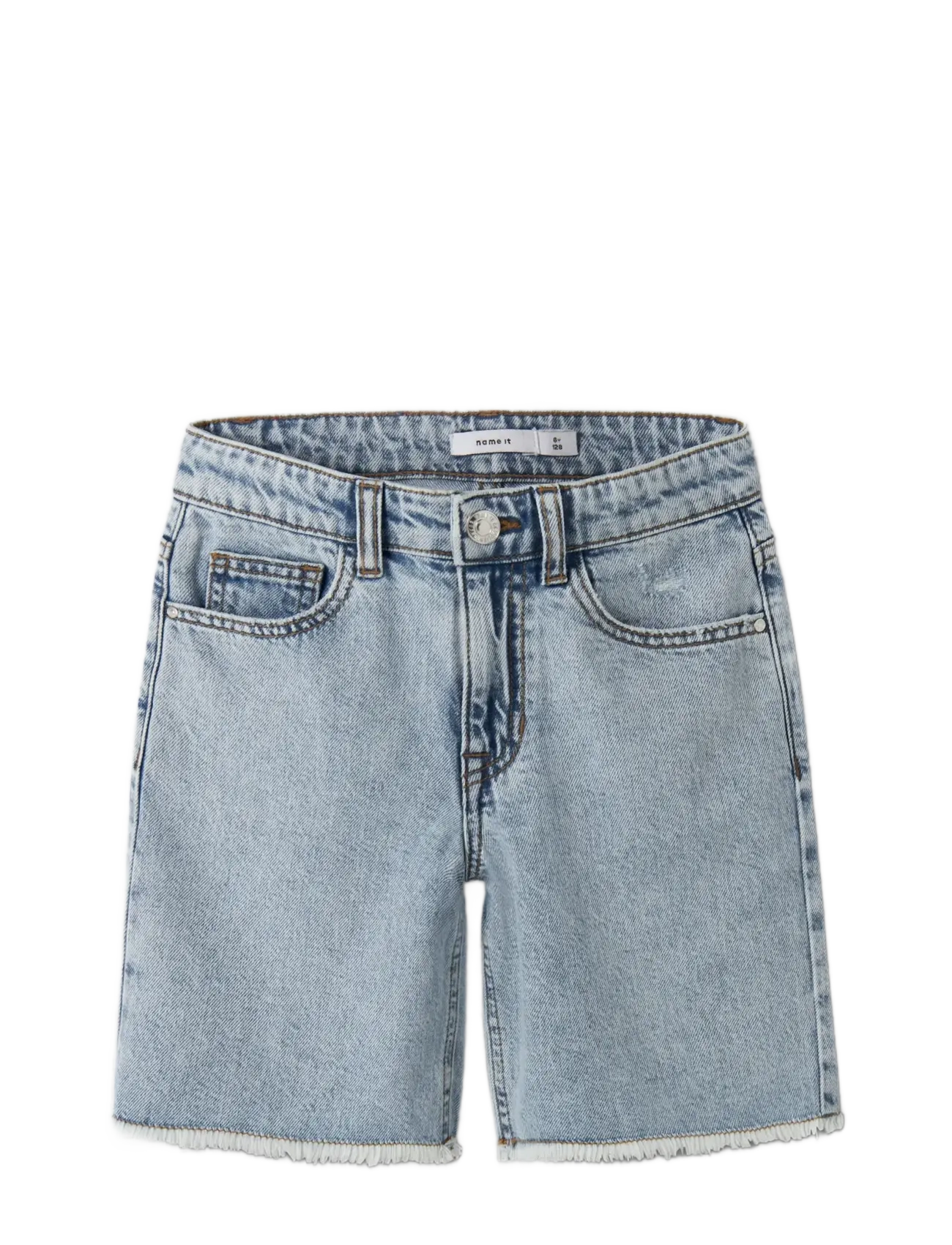 name it - NKFBELLA HW DNM L SHORTS 1488-BE NOOS - denimshorts - light blue bleached denim - 2