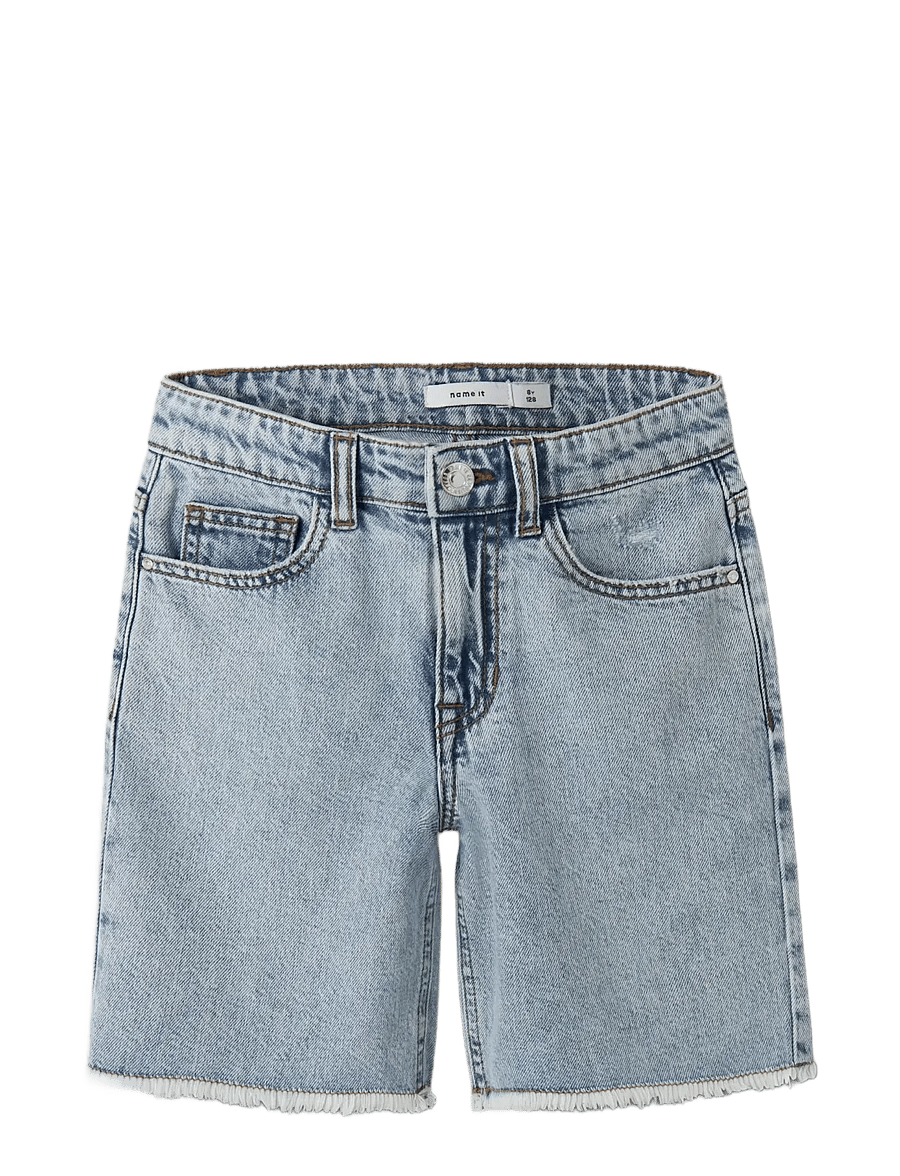 name it - NKFBELLA HW DNM L SHORTS 1488-BE NOOS - denimshorts - light blue bleached denim - 3