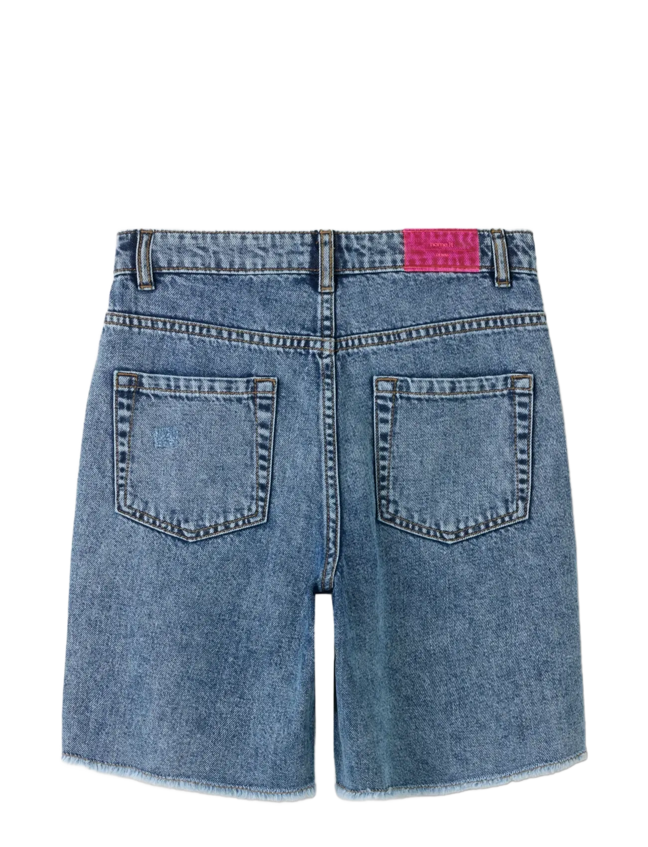 name it - NKFBELLA HW WIDE DNM SHORTS 1488-BE NOOS - jeansshorts - medium blue denim - 1