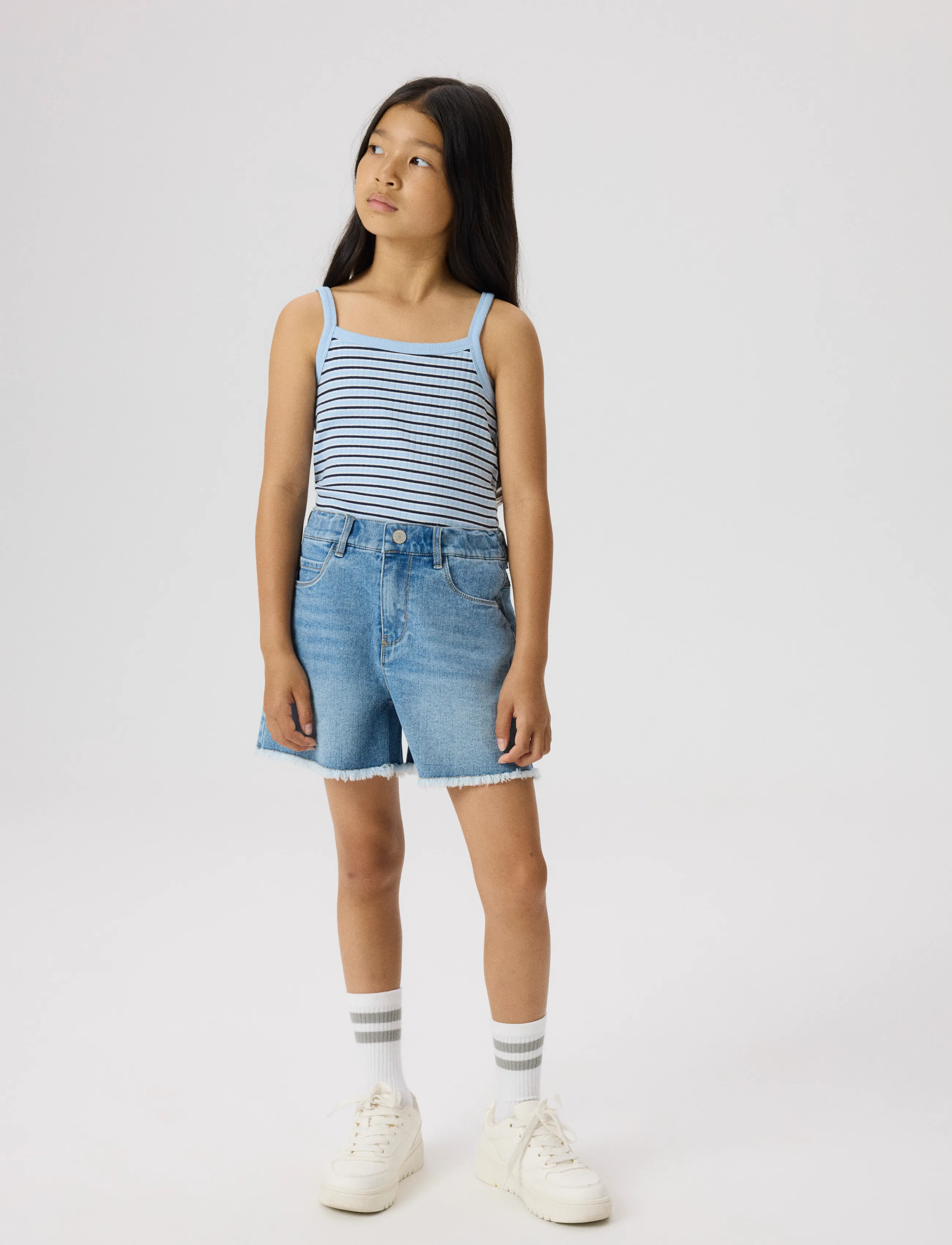name it - NKFBELLA HW DNM L SHORTS 1488-BE NOOS - denimshorts - medium blue denim - 2