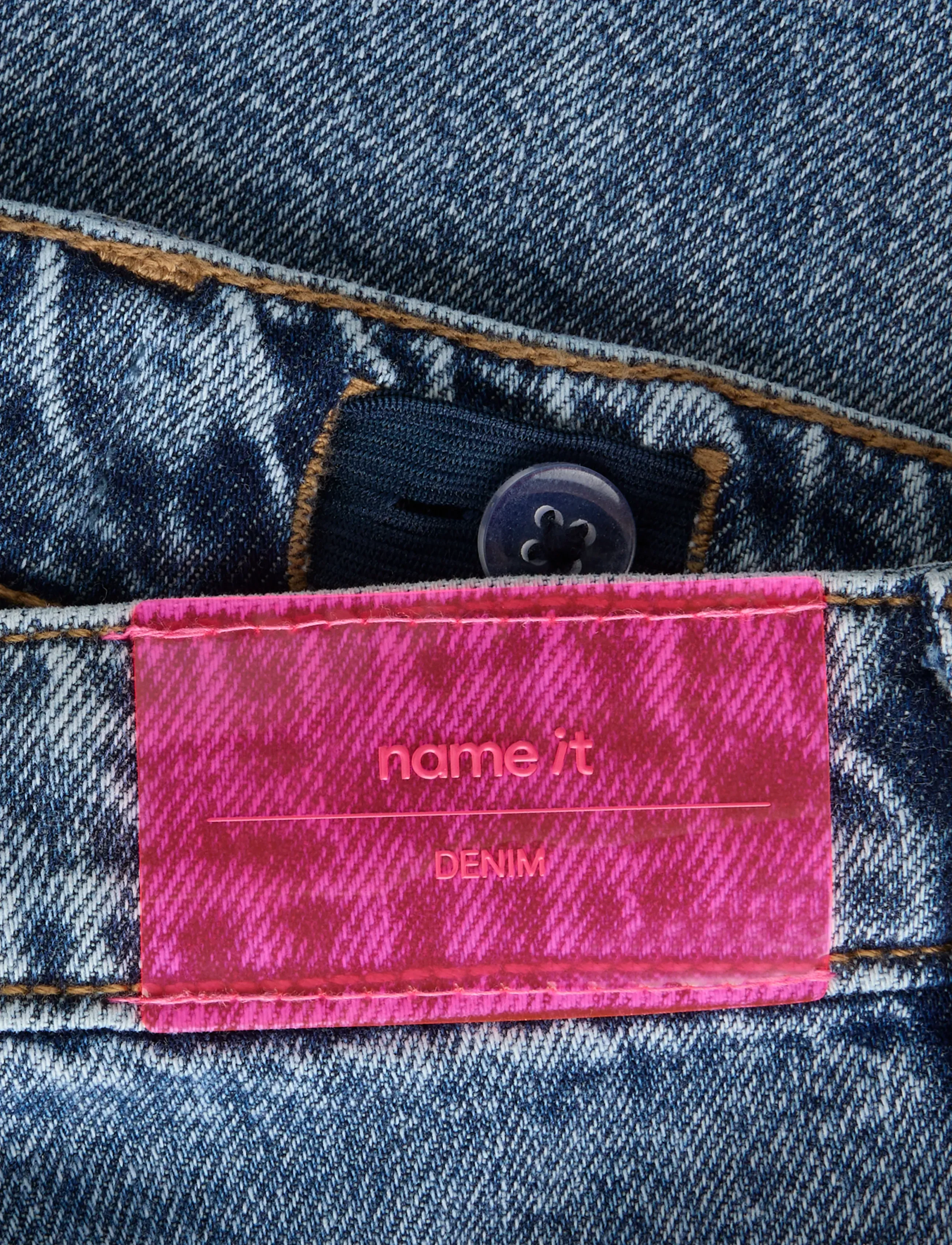 name it - NKFBELLA HW WIDE DNM SHORTS 1488-BE NOOS - jeansshorts - medium blue denim - 2