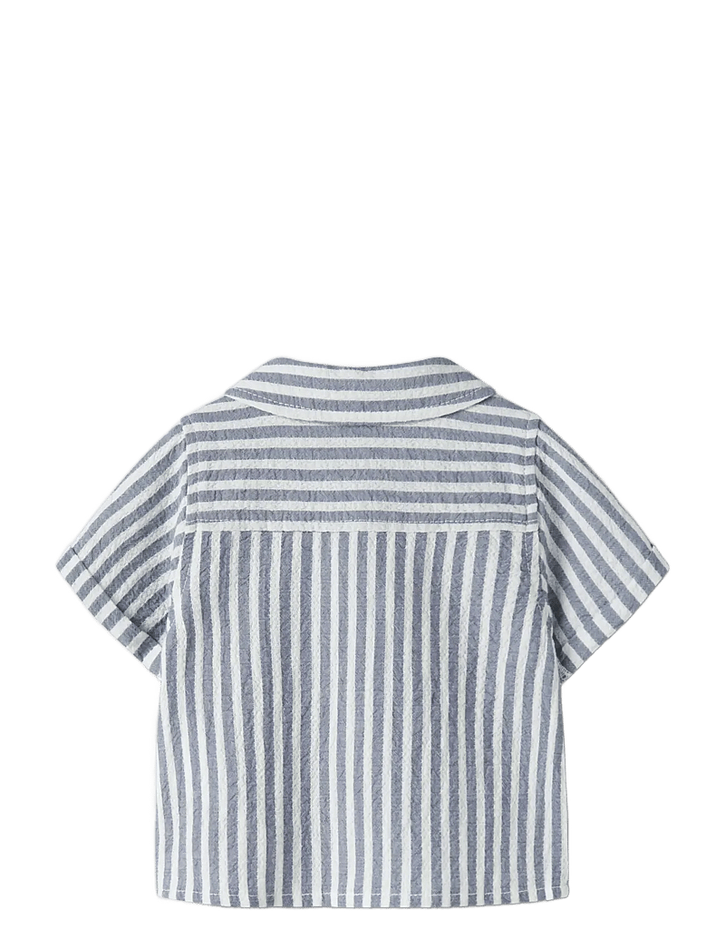 name it - NBMFEDENIS SS SHIRT - kortärmade skjortor - vintage indigo - 1