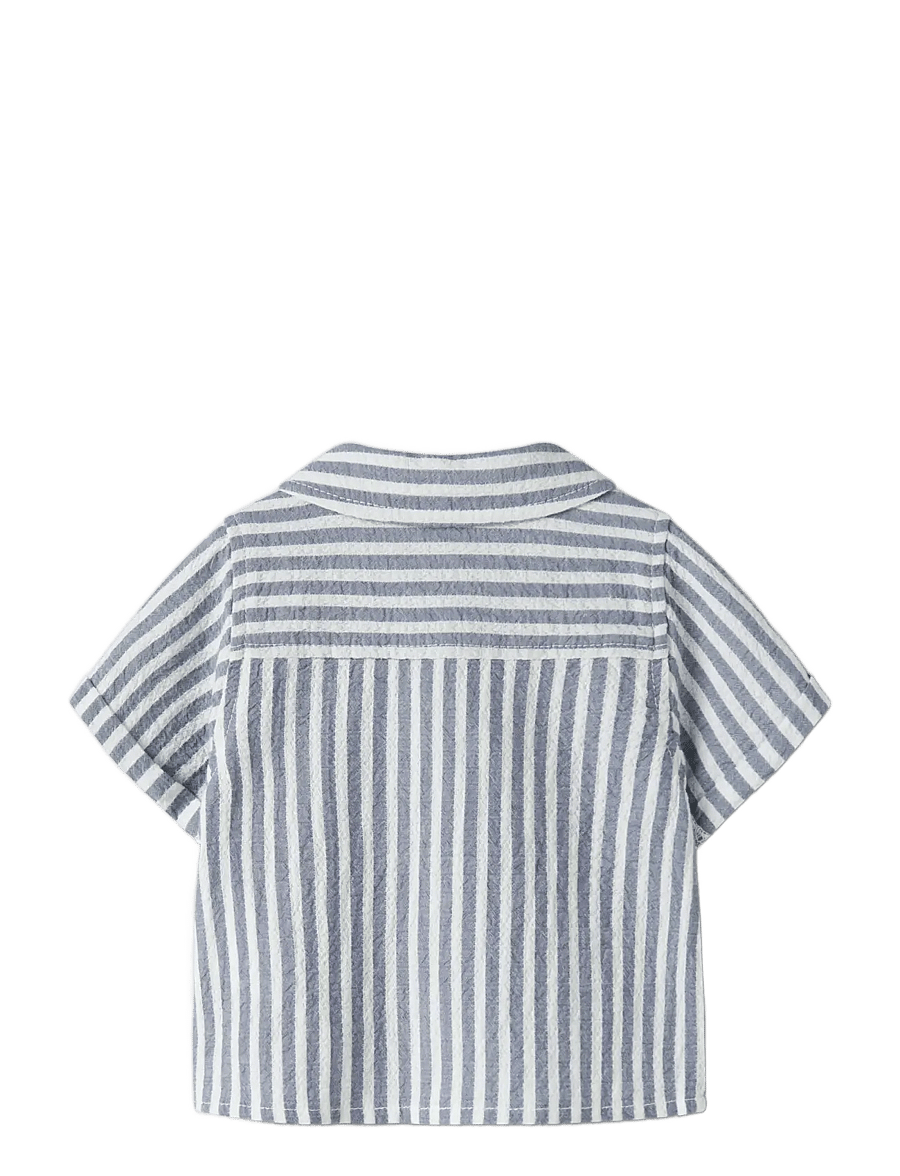 name it - NBMFEDENIS SS SHIRT - lühikeste varrukatega särgid - vintage indigo - 1