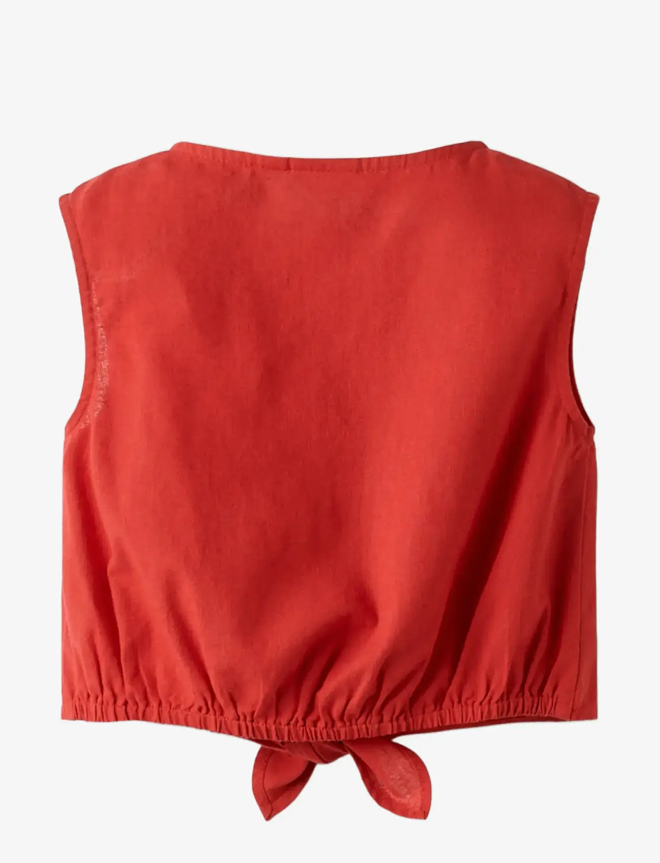 name it - NMFFALINNEN SL TOP - laveste priser - chinese red - 1