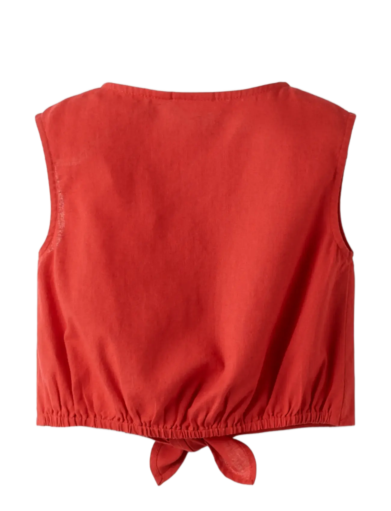 name it - NMFFALINNEN SL TOP - gode sommertilbud - chinese red - 1