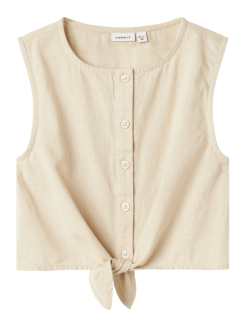 name it - NMFFALINNEN SL TOP - blusen & tuniken - peyote - 2