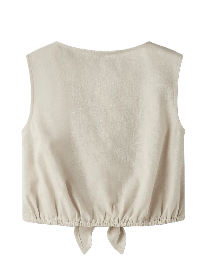 name it - NMFFALINNEN SL TOP - blusen & tuniken - peyote melange - 1