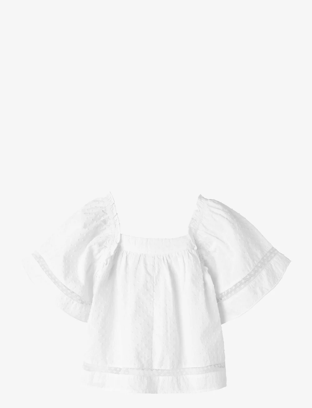 name it - NMFFATIDIAS SS TOP - blússur og kyrtlar - bright white - 0