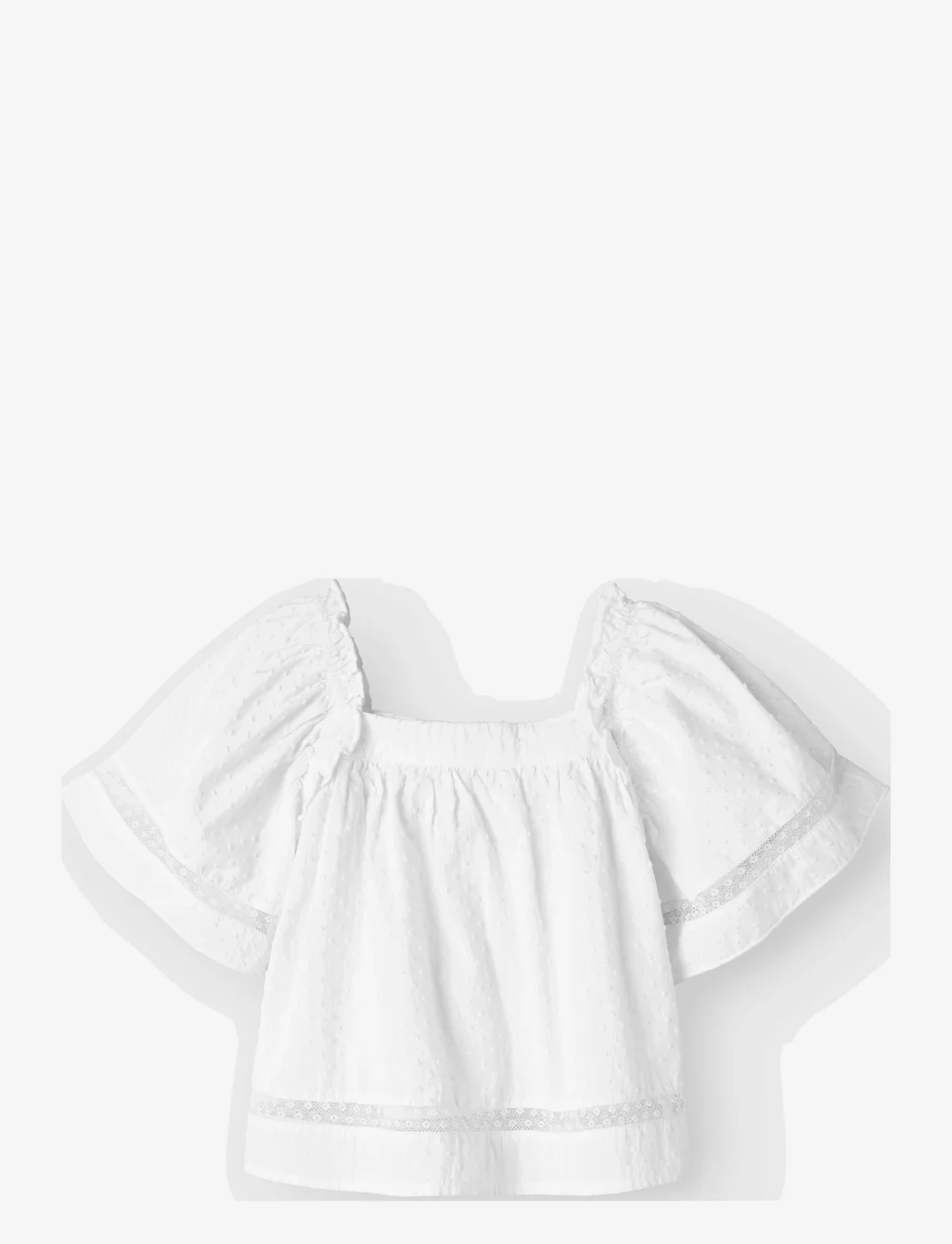 name it - NMFFATIDIAS SS TOP - blússur og kyrtlar - bright white - 1
