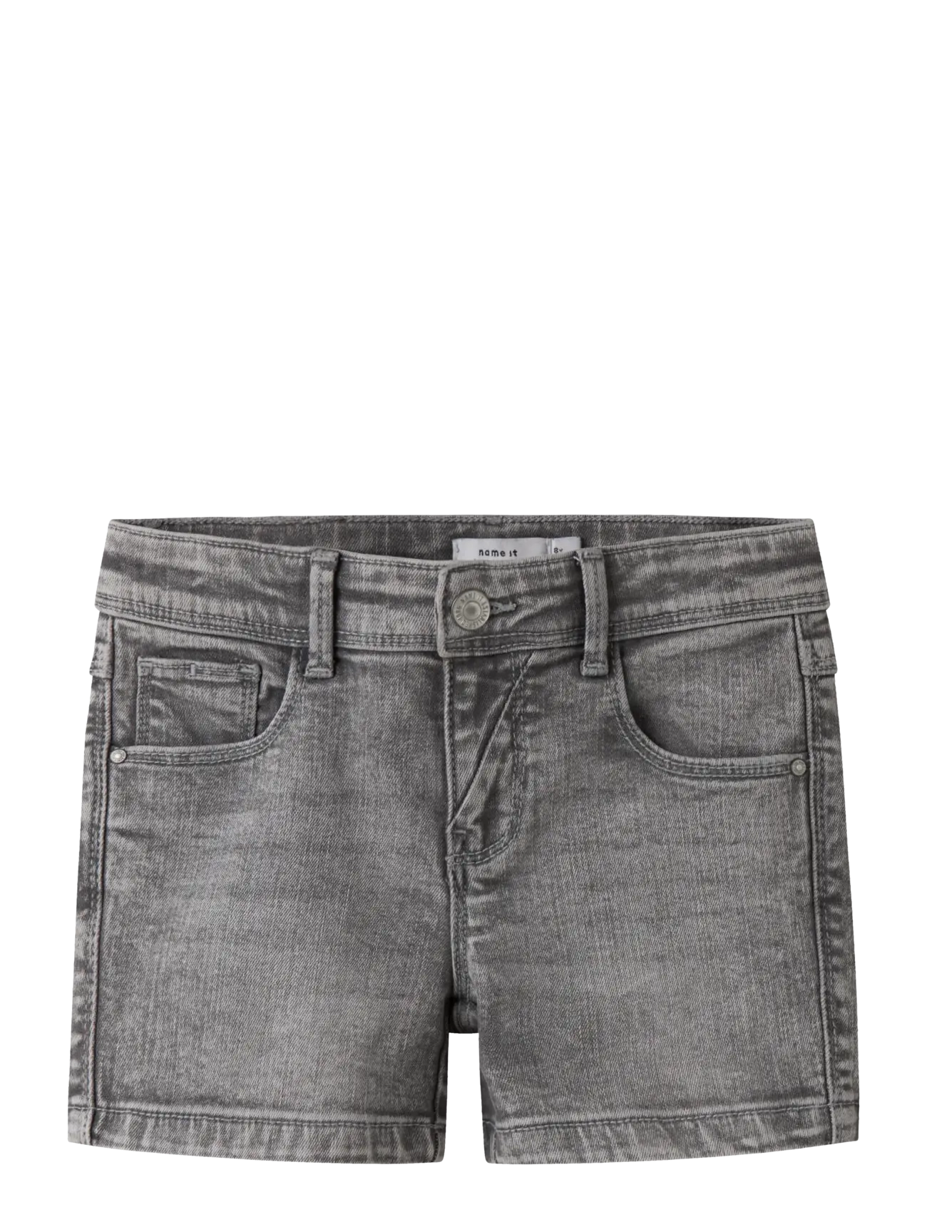 name it NKFSALLI SLIM DNM SHORTS 5266-AU NOOS - Nederdelar - LIGHT GREY DENIM / grey