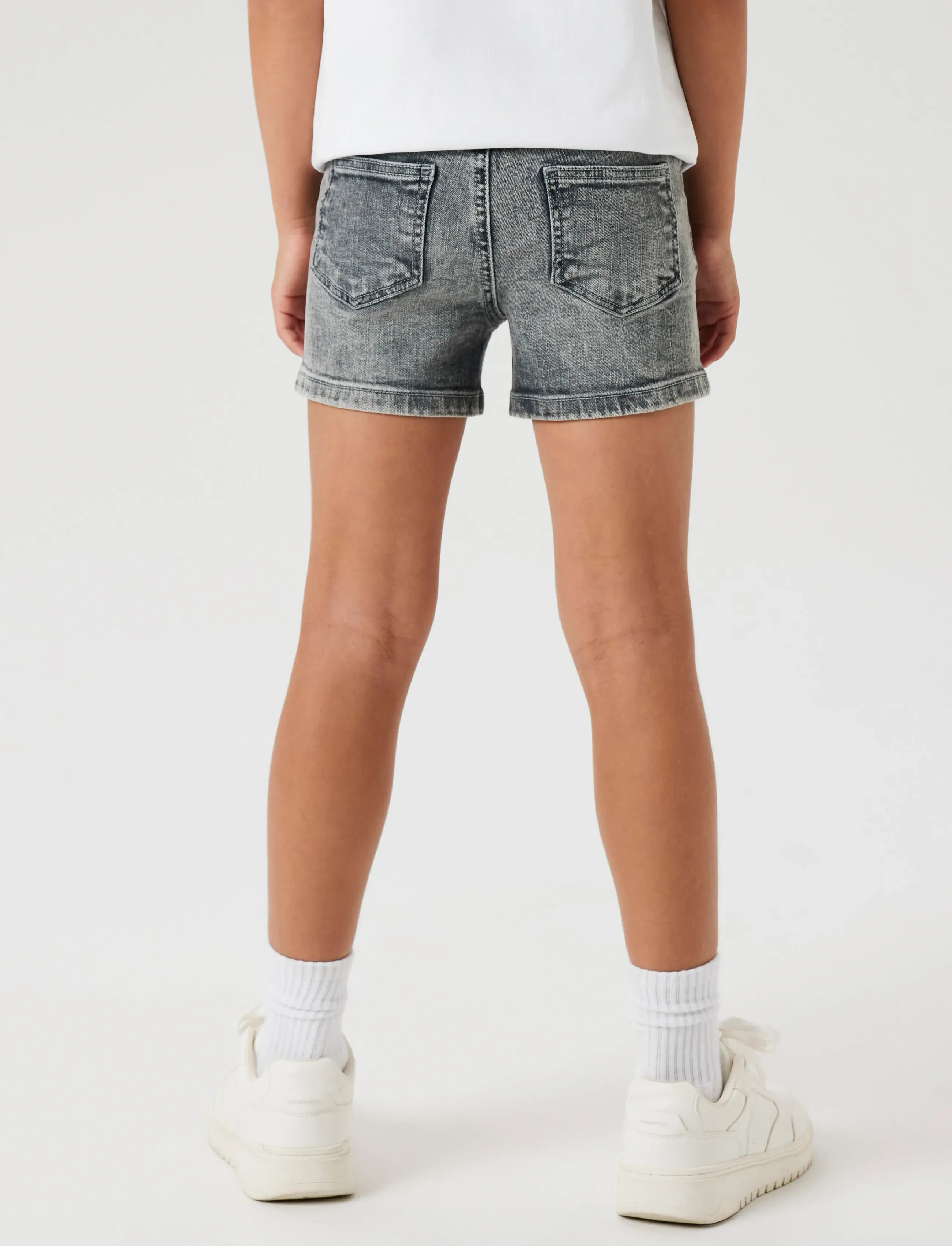 name it - NKFSALLI SLIM DNM SHORTS 5266-AU NOOS - jeansshorts - light grey denim - 3