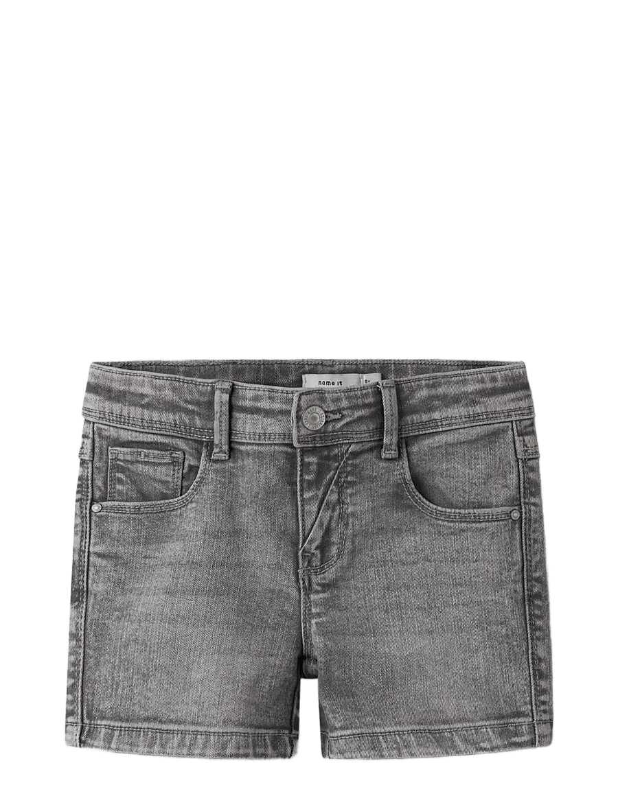 name it - NKFSALLI SLIM DNM SHORTS 5266-AU NOOS - jeansshorts - light grey denim - 2