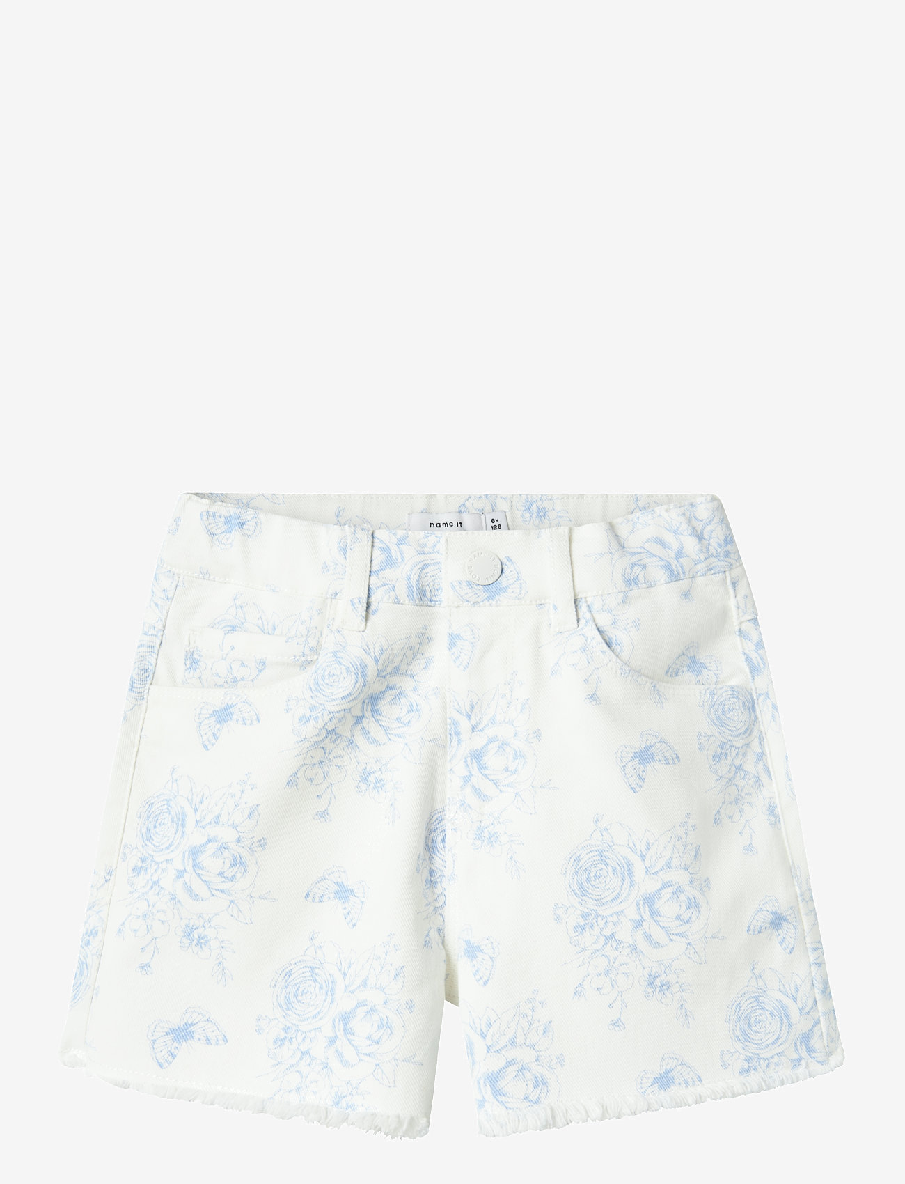 name it - NKFROSE HW MOM TWILL SHORTS 6062-YF F - denimshorts - bright white - 0
