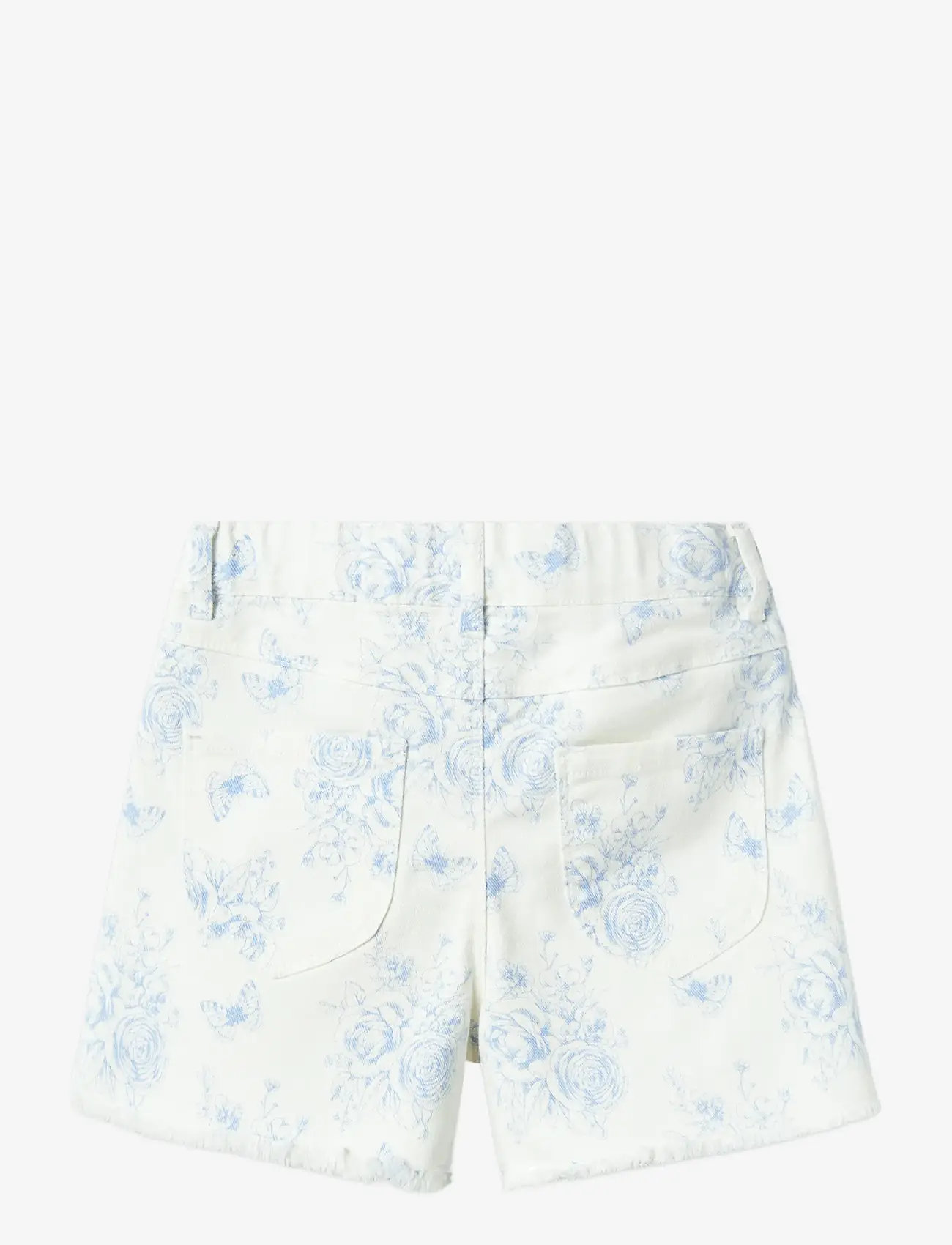 name it - NKFROSE HW MOM TWILL SHORTS 6062-YF F - denimshorts - bright white - 1