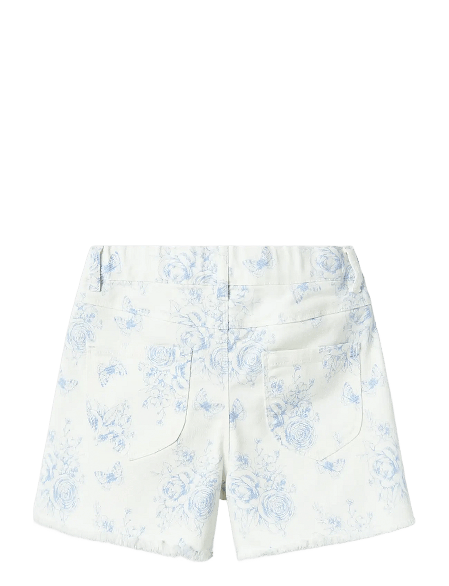 name it - NKFROSE HW MOM TWILL SHORTS 6062-YF F - jeansshorts - bright white - 1