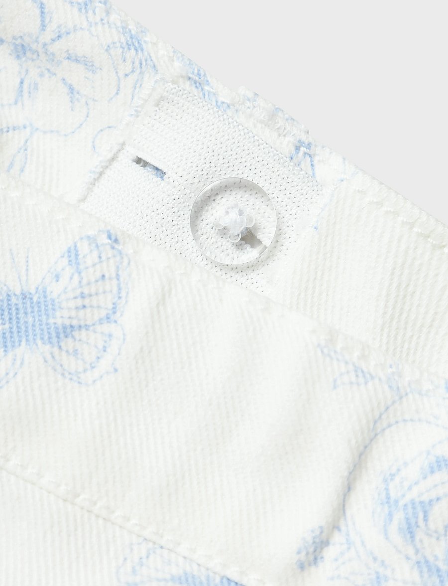 name it - NKFROSE HW MOM TWILL SHORTS 6062-YF F - jeansshorts - bright white - 2