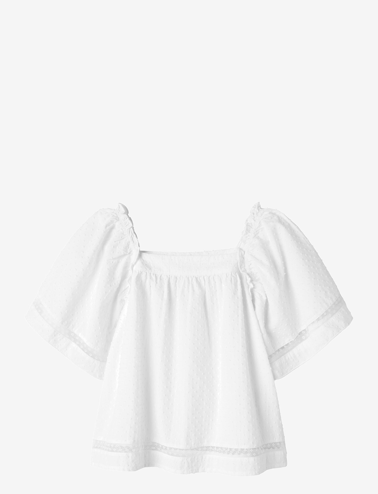 name it - NKFFATIDIAS SS TOP - bluser & tunikaer - bright white - 0