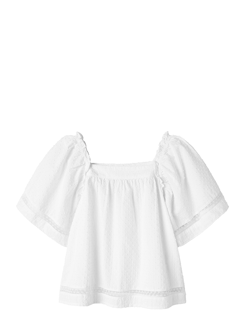 name it - NKFFATIDIAS SS TOP - bluser & tunikaer - bright white - 0