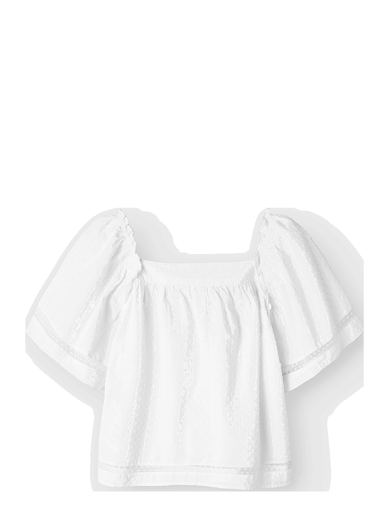 name it - NKFFATIDIAS SS TOP - bluser & tunikaer - bright white - 1