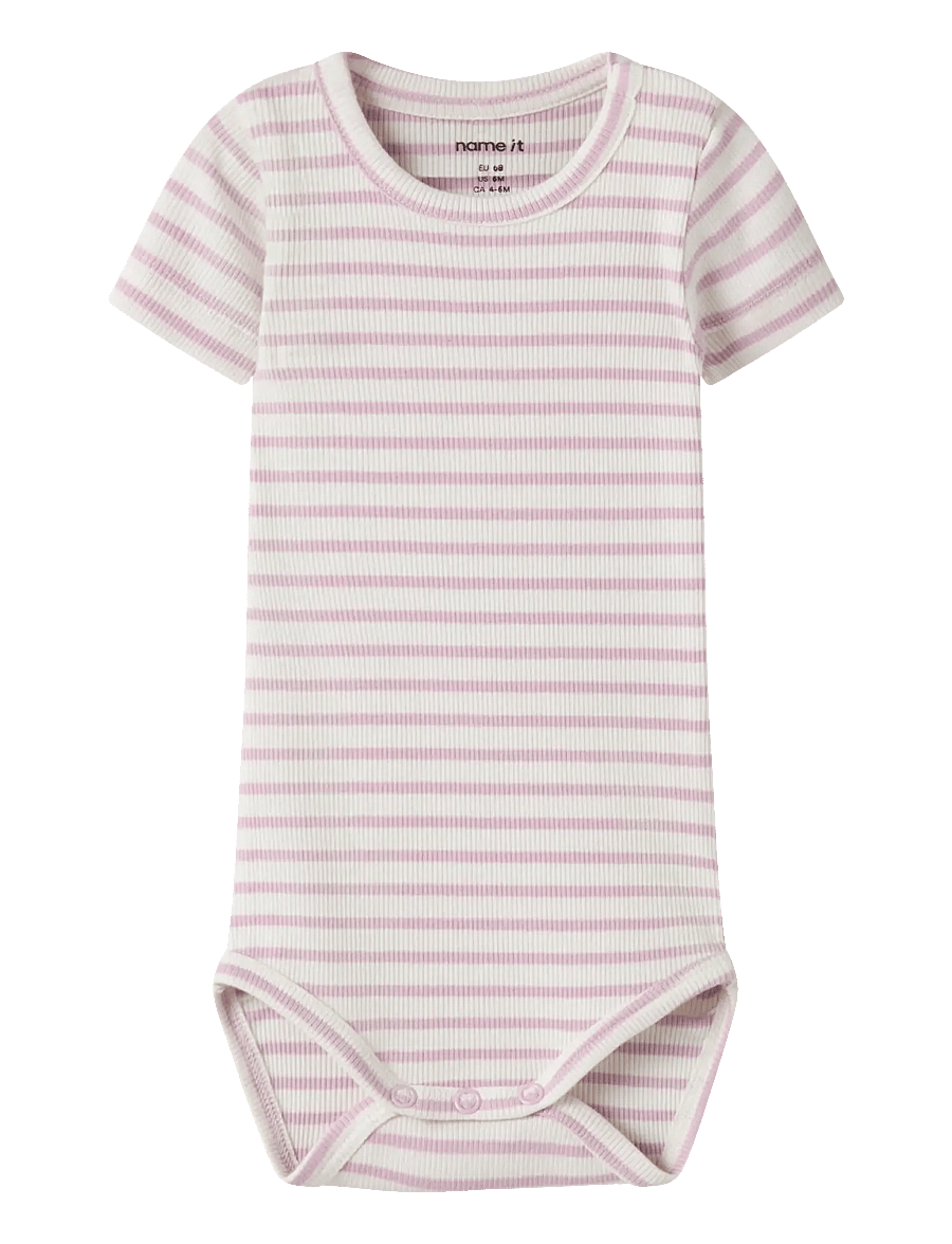 name it - NBNBANI SS BODY NOOS - kortærmede bodyer - fragrant lilac - 0