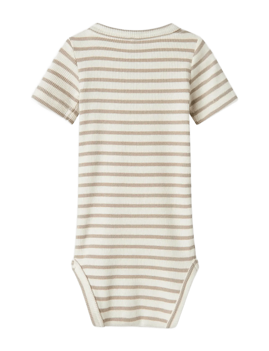 name it - NBNBANI SS BODY NOOS - kurzärmelige bodys - pure cashmere - 2