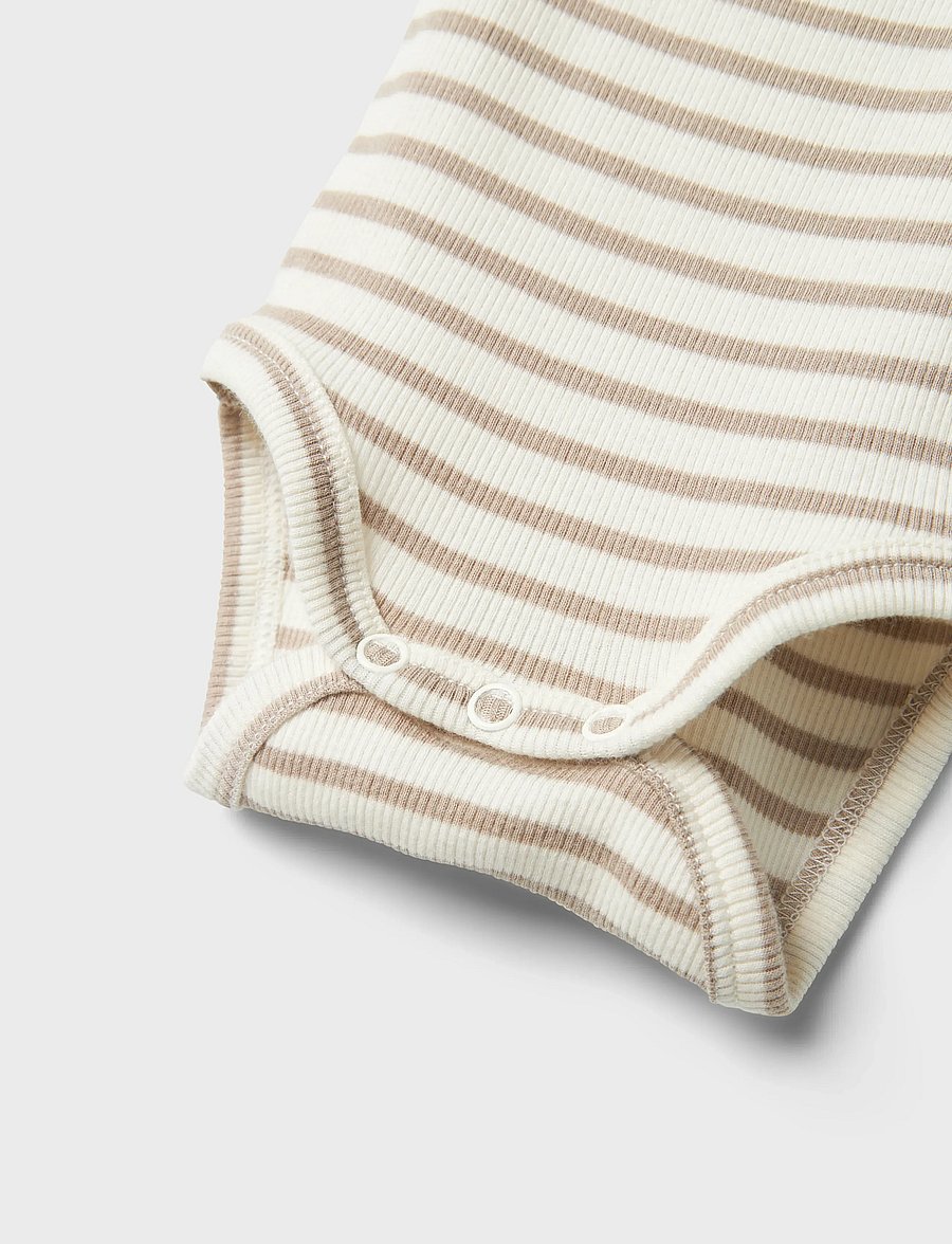 name it - NBNBANI SS BODY NOOS - kurzärmelige bodys - pure cashmere - 5