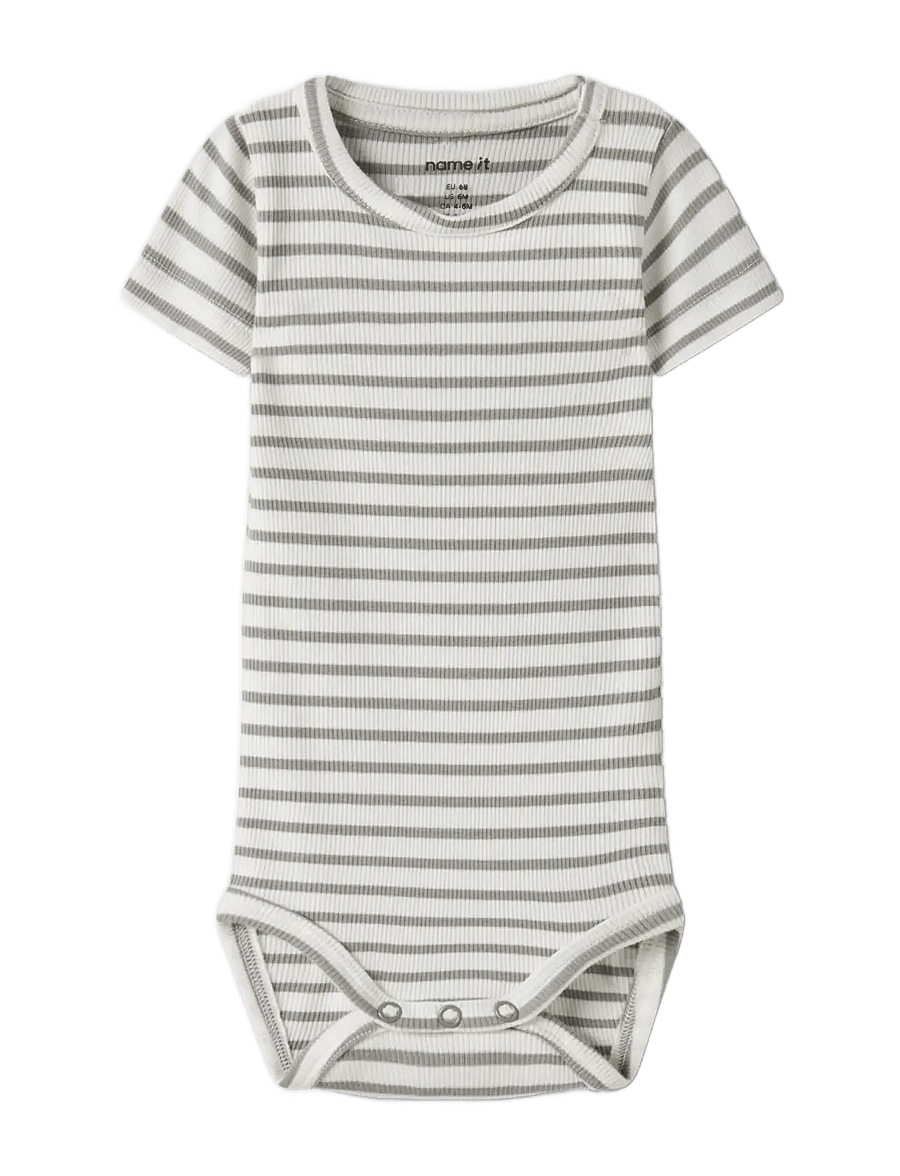 name it - NBNBANI SS BODY NOOS - lühikeste varrukatega bodid - shadow - 2