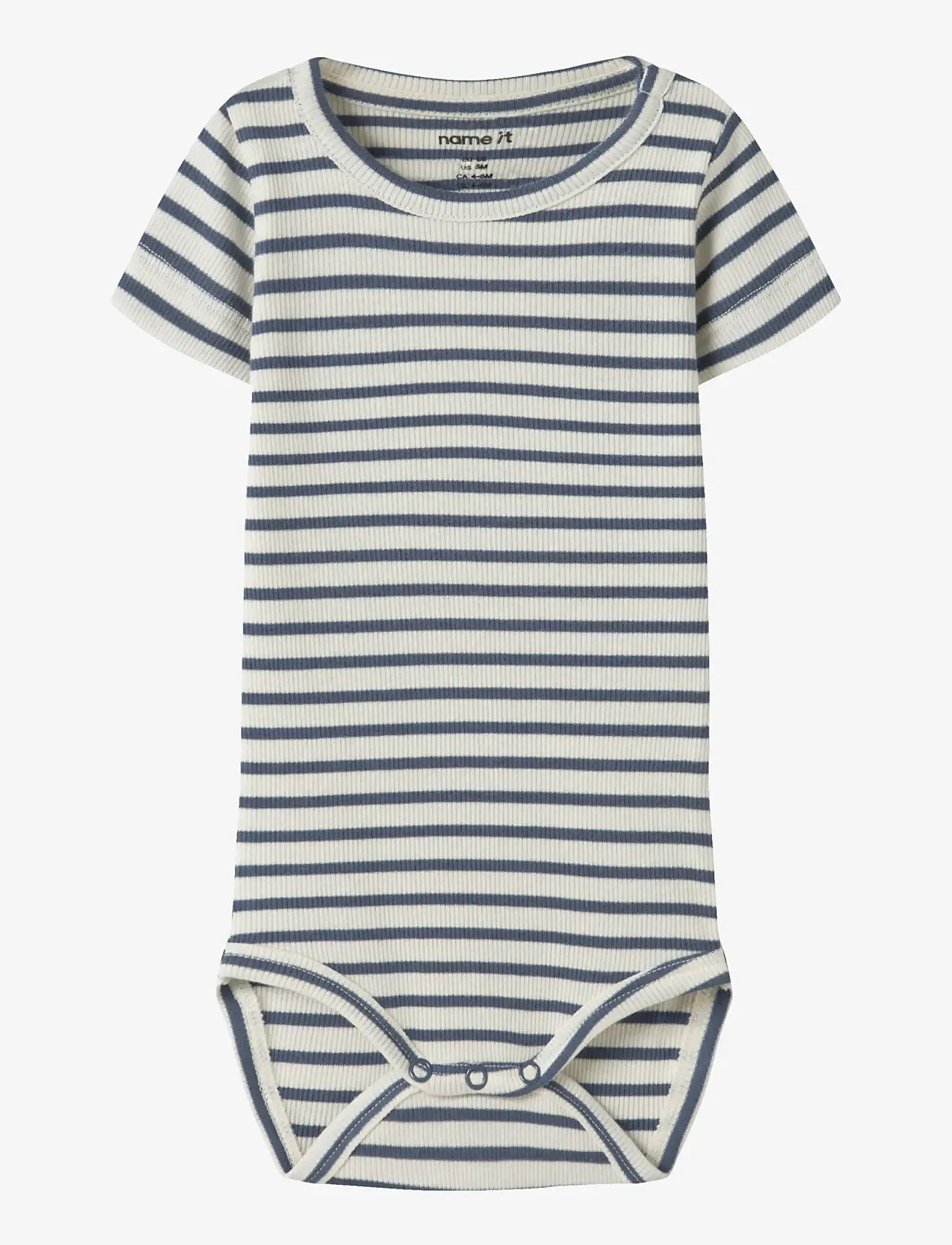 name it - NBNBANI SS BODY NOOS - lühikeste varrukatega bodid - vintage indigo - 0