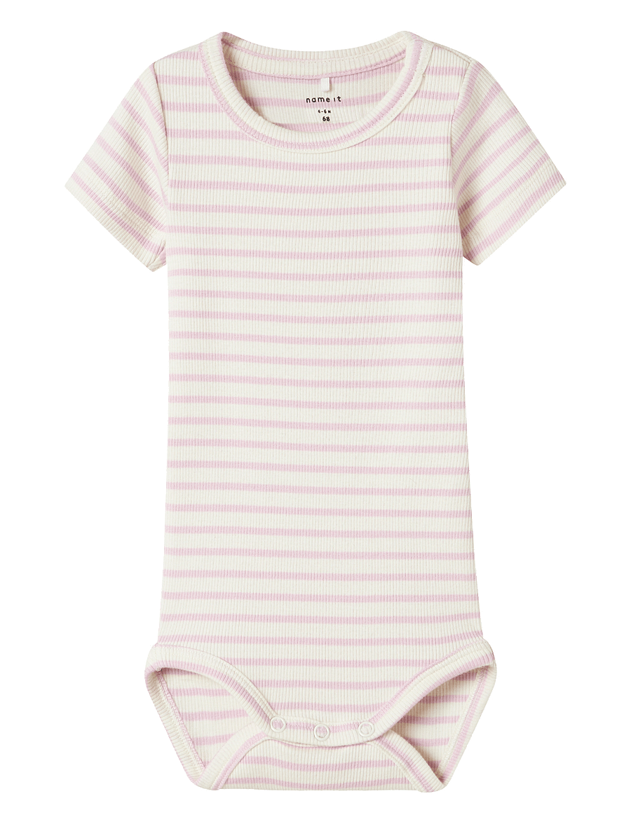 name it - NBNBANI SS BODY NOOS - kurzärmelige bodys - winsome orchid - 0