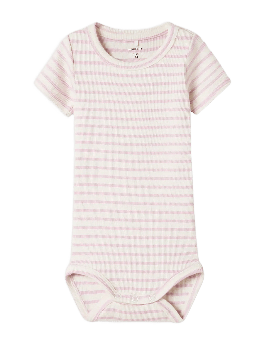 name it - NBNBANI SS BODY NOOS - kurzärmelige bodys - winsome orchid - 2