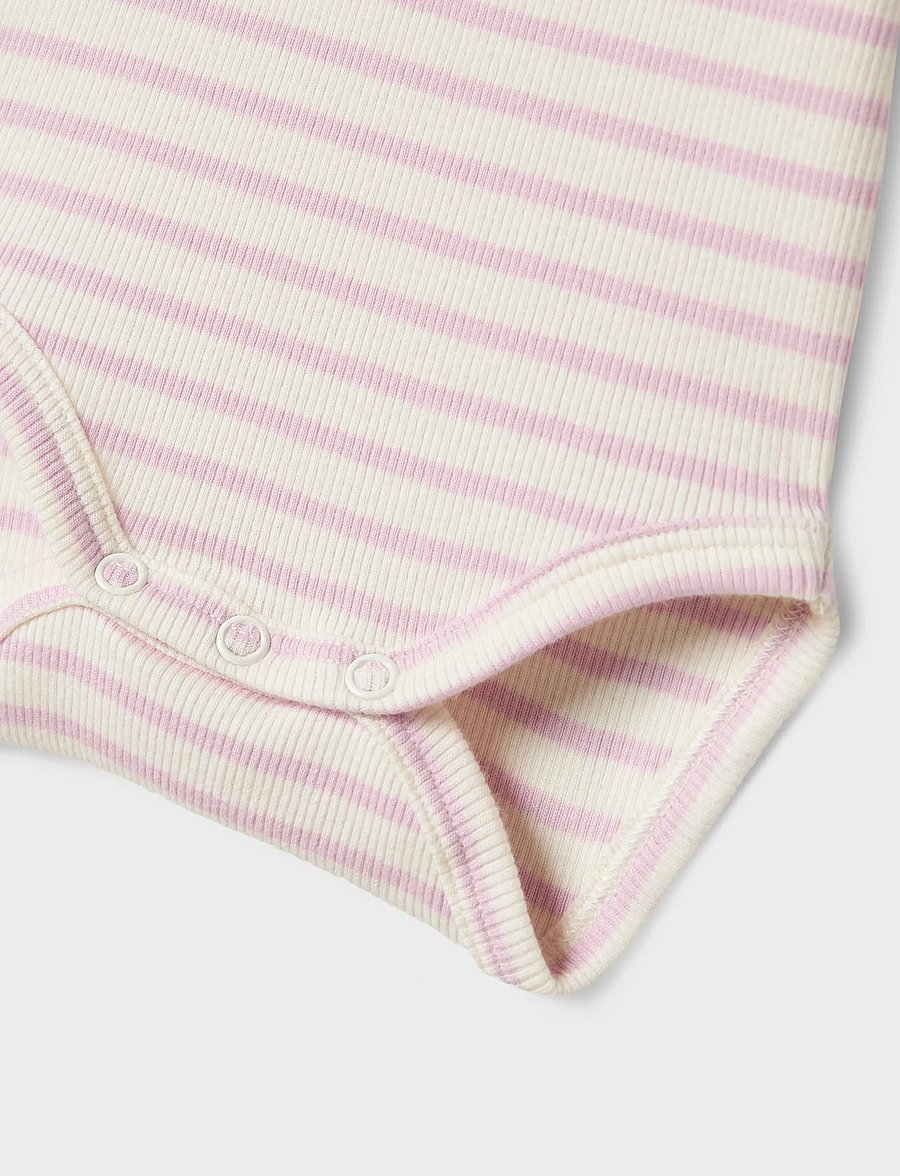 name it - NBNBANI SS BODY NOOS - kurzärmelige bodys - winsome orchid - 3