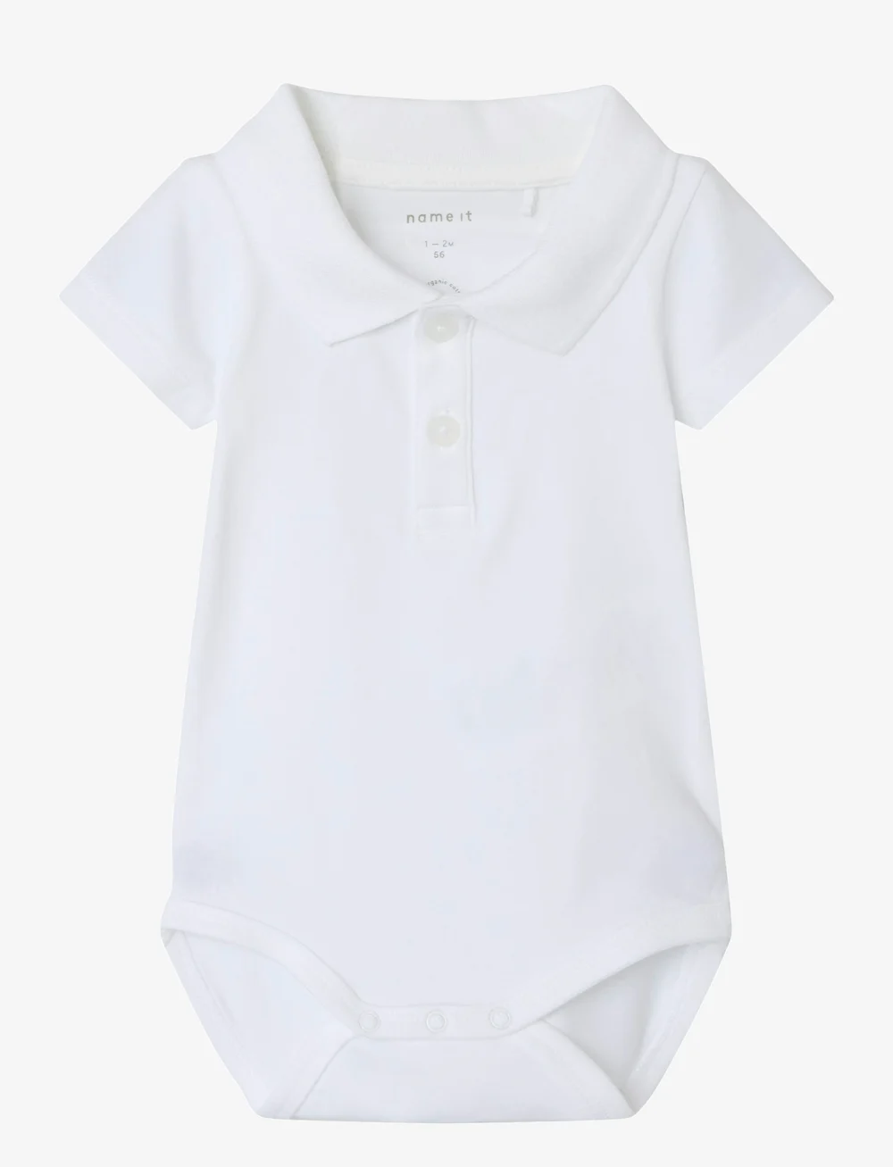 name it - NBMHOLGER SS POLO BODY - kortärmade bodies - bright white - 0