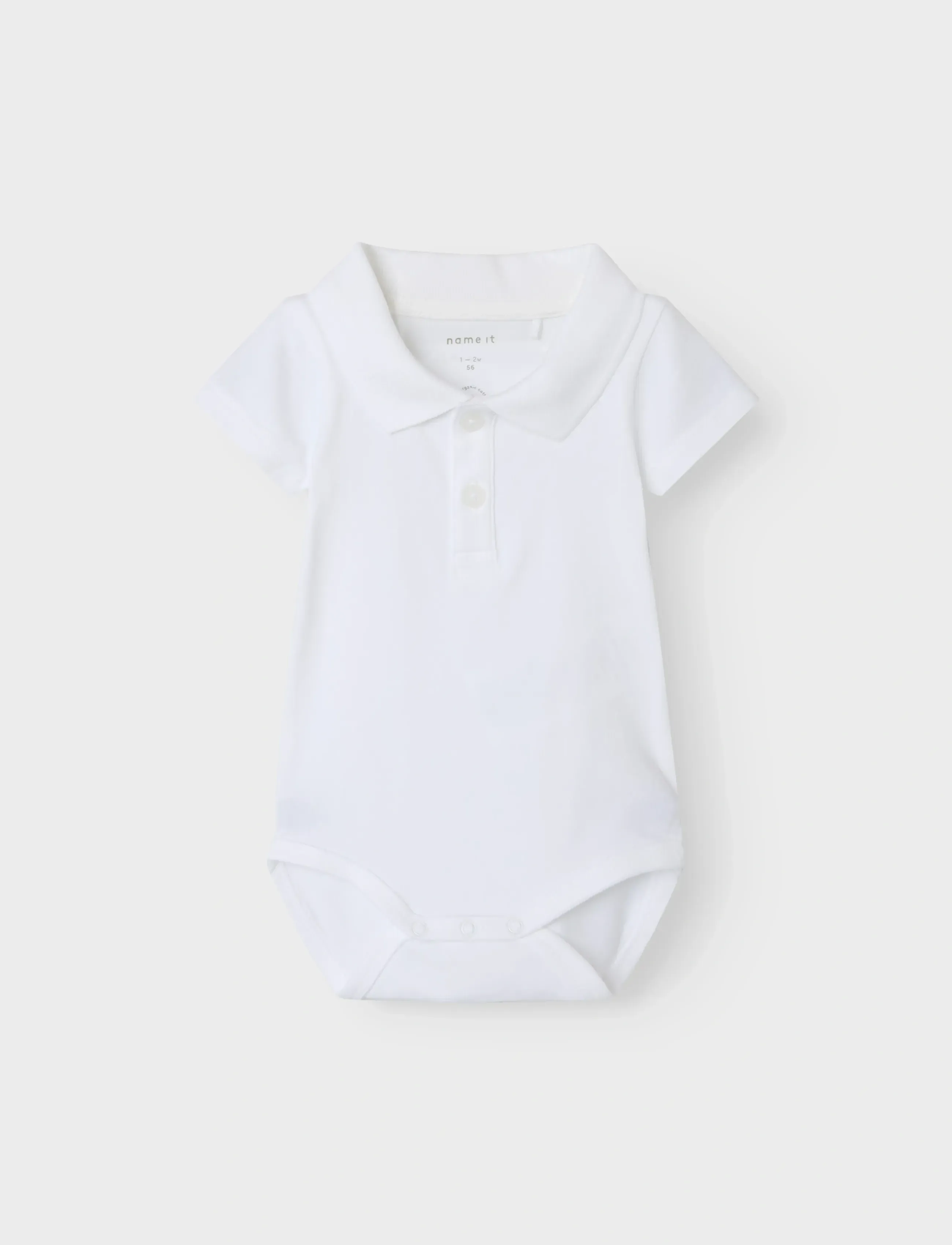 name it - NBMHOLGER SS POLO BODY - bright white - 2