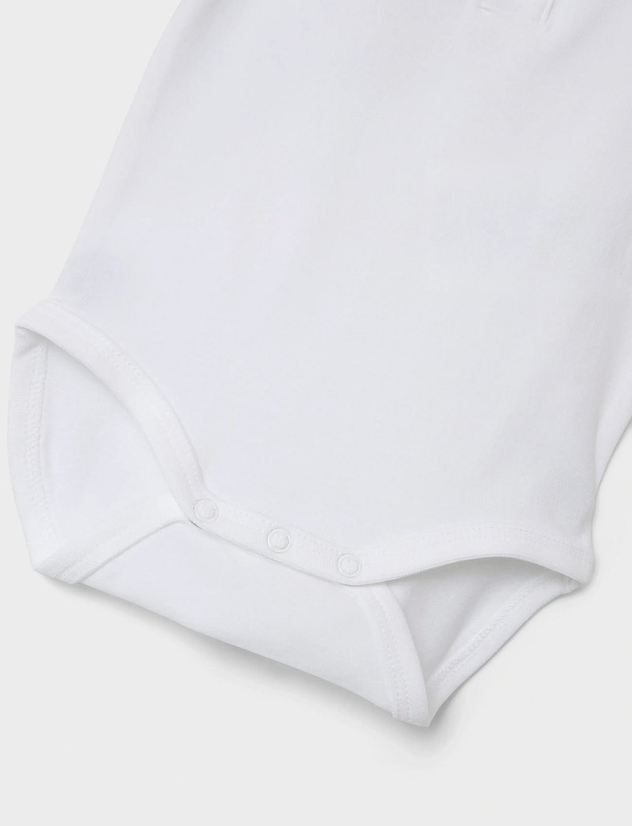 name it - NBMHOLGER SS POLO BODY - bright white - 3