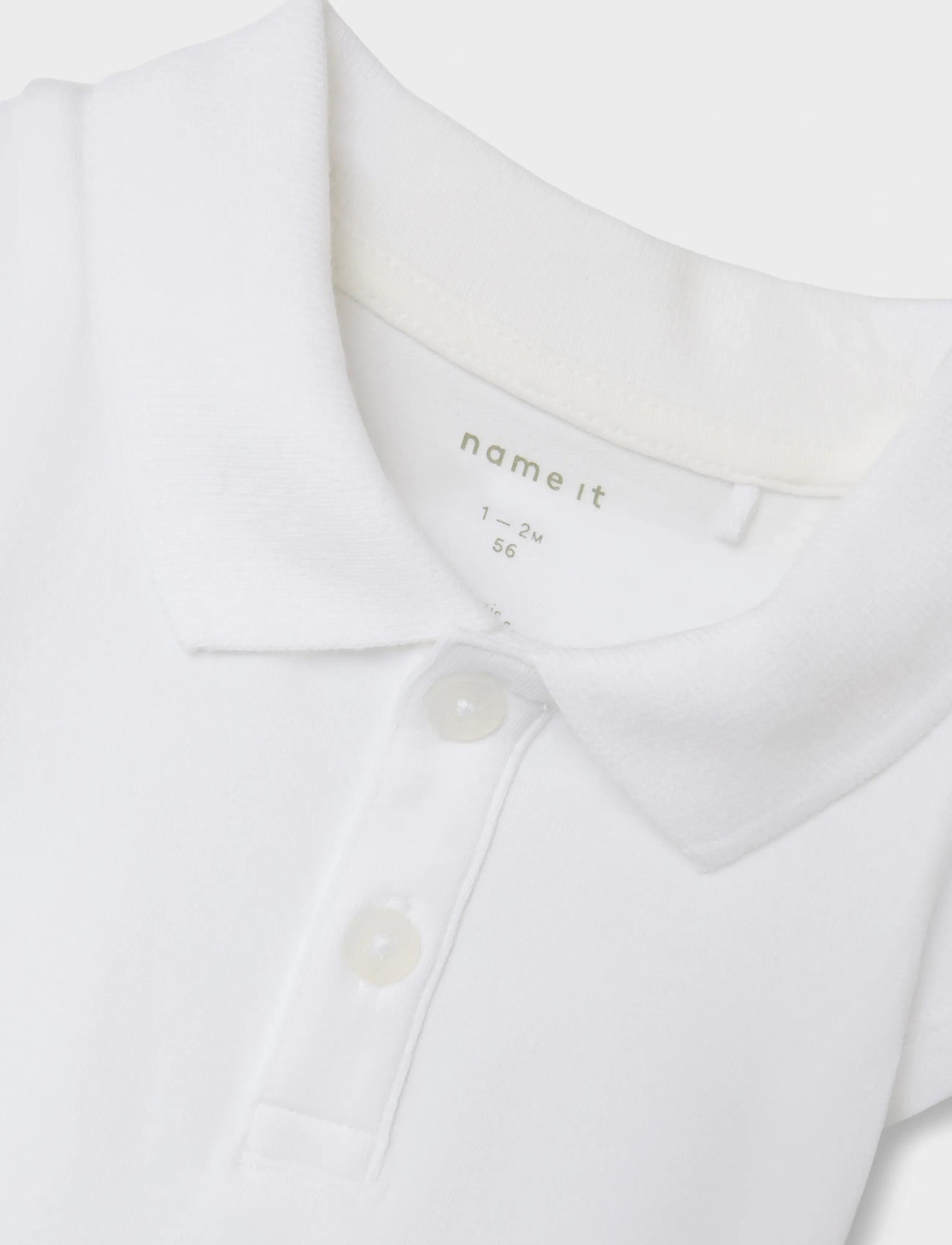 name it - NBMHOLGER SS POLO BODY - bright white - 4