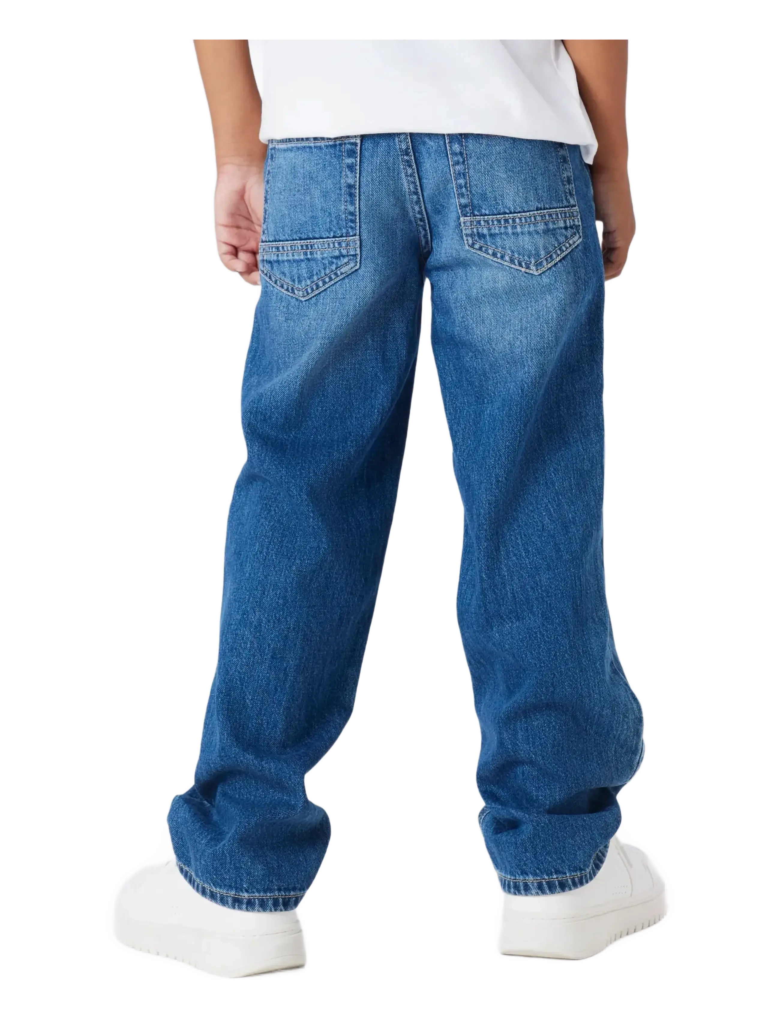 name it - NKMRYAN STRAIGHT JEANS 5950-DM NOOS - tavalised teksad - medium blue denim - 3