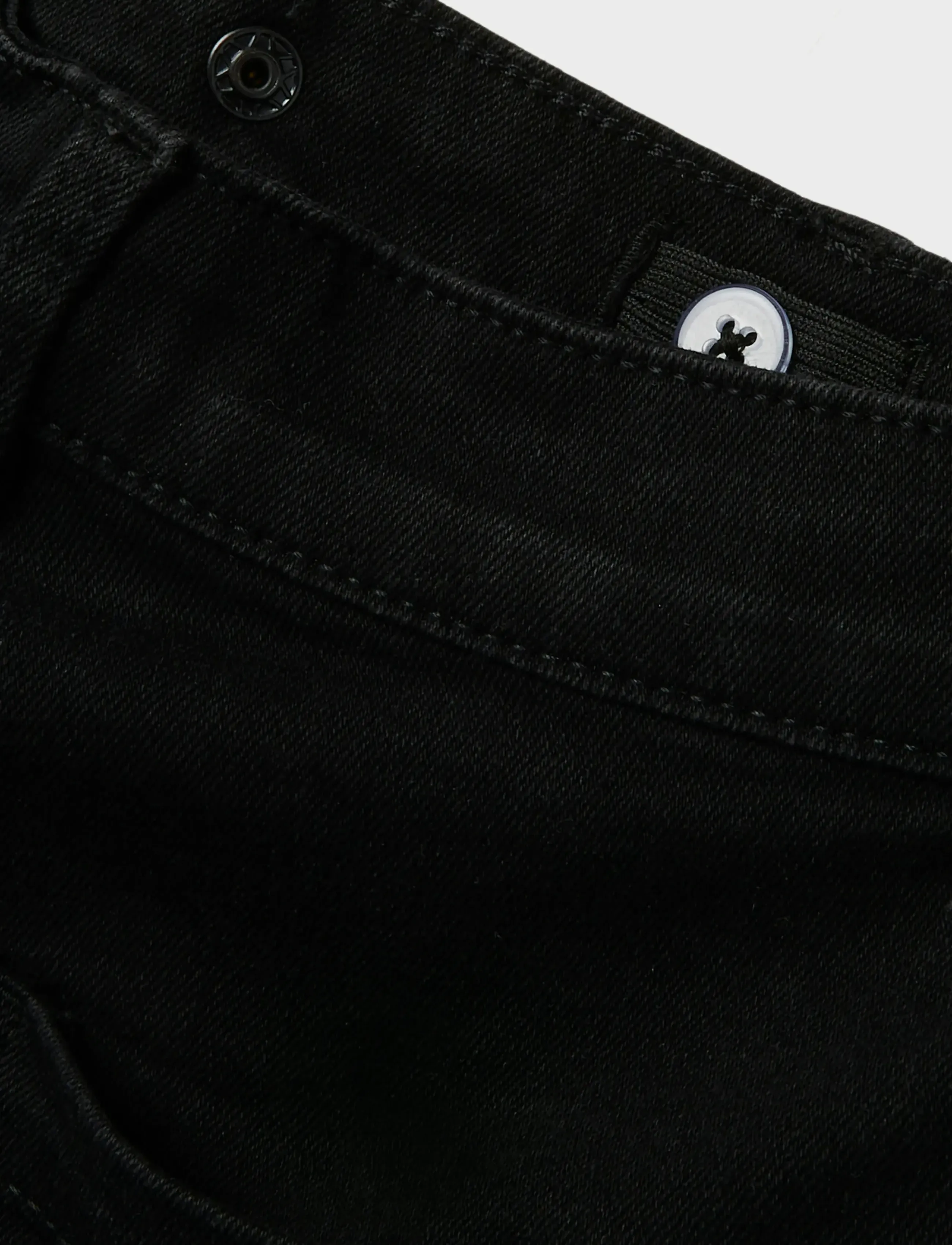 name it - NKMRYAN STRAIGHT CARP JEANS 2100-IO NOOS - regular piegriezuma džinsa bikses - black denim - 3